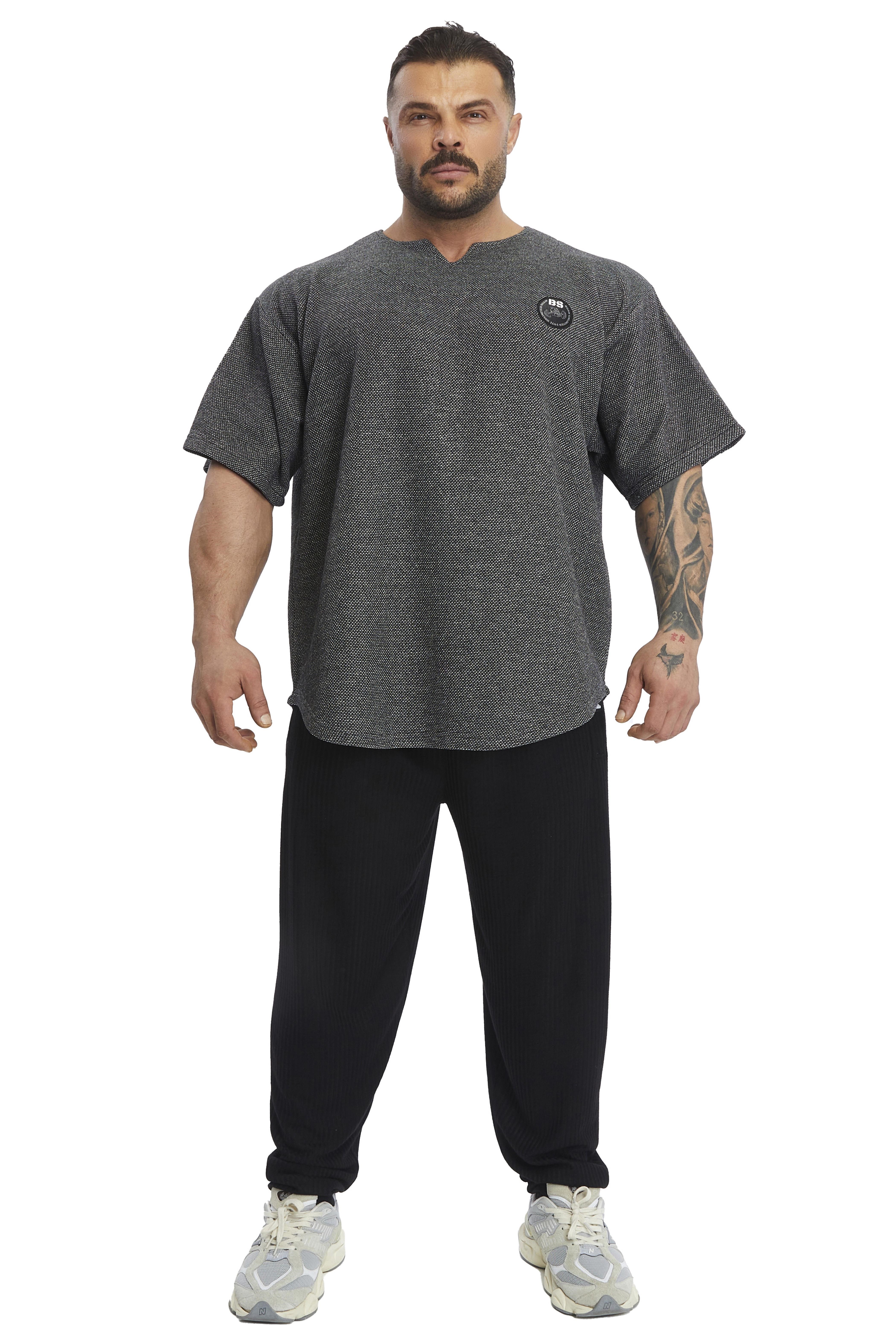 Oversize Erkek Tişört, Kalın Kumaş Pamuklu Antrenman Tişörtü BGSM 3373