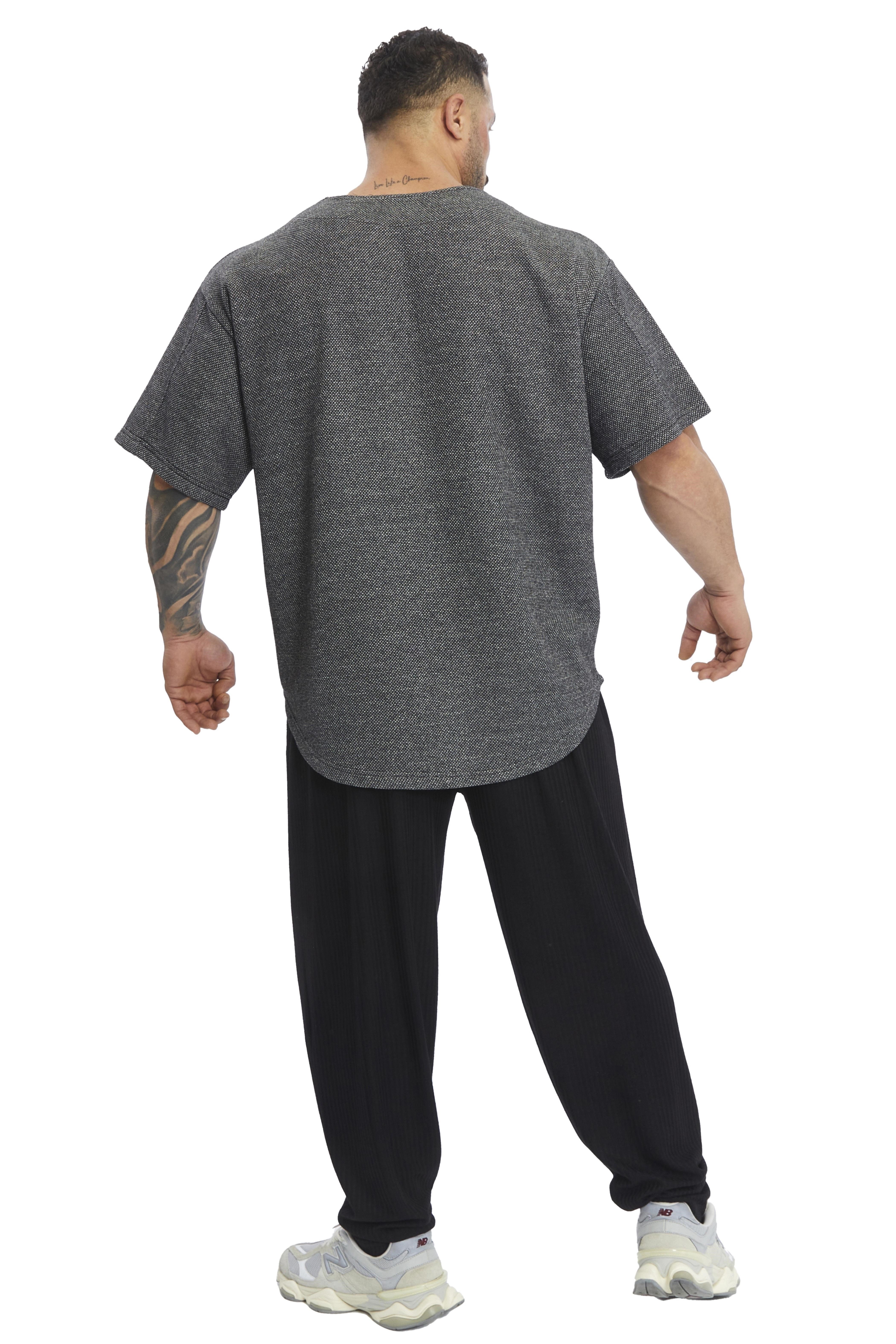 Oversize Erkek Tişört, Kalın Kumaş Pamuklu Antrenman Tişörtü BGSM 3373