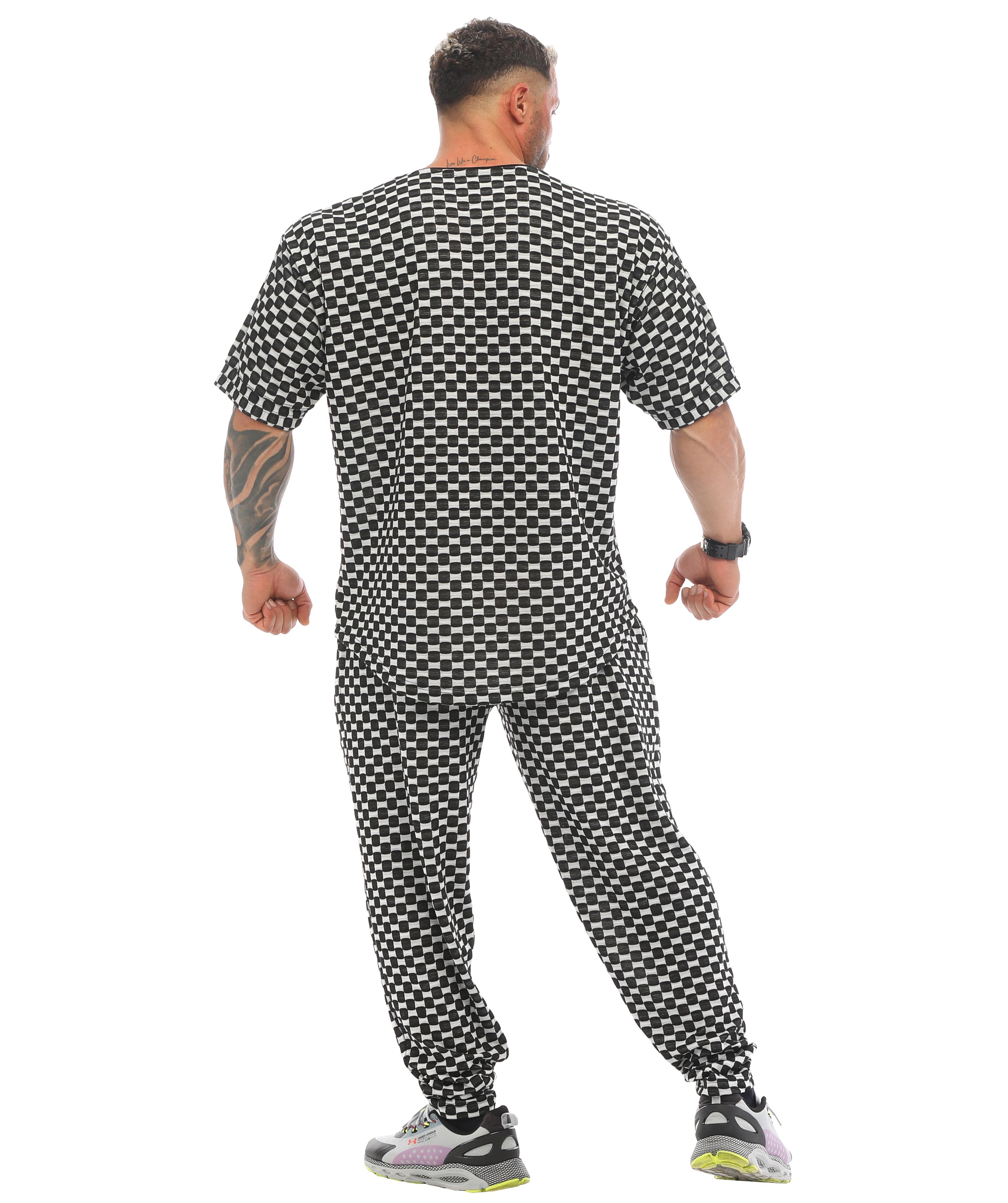 Oversize Gym T-shirt Plaid Rag Top BGSM 3331