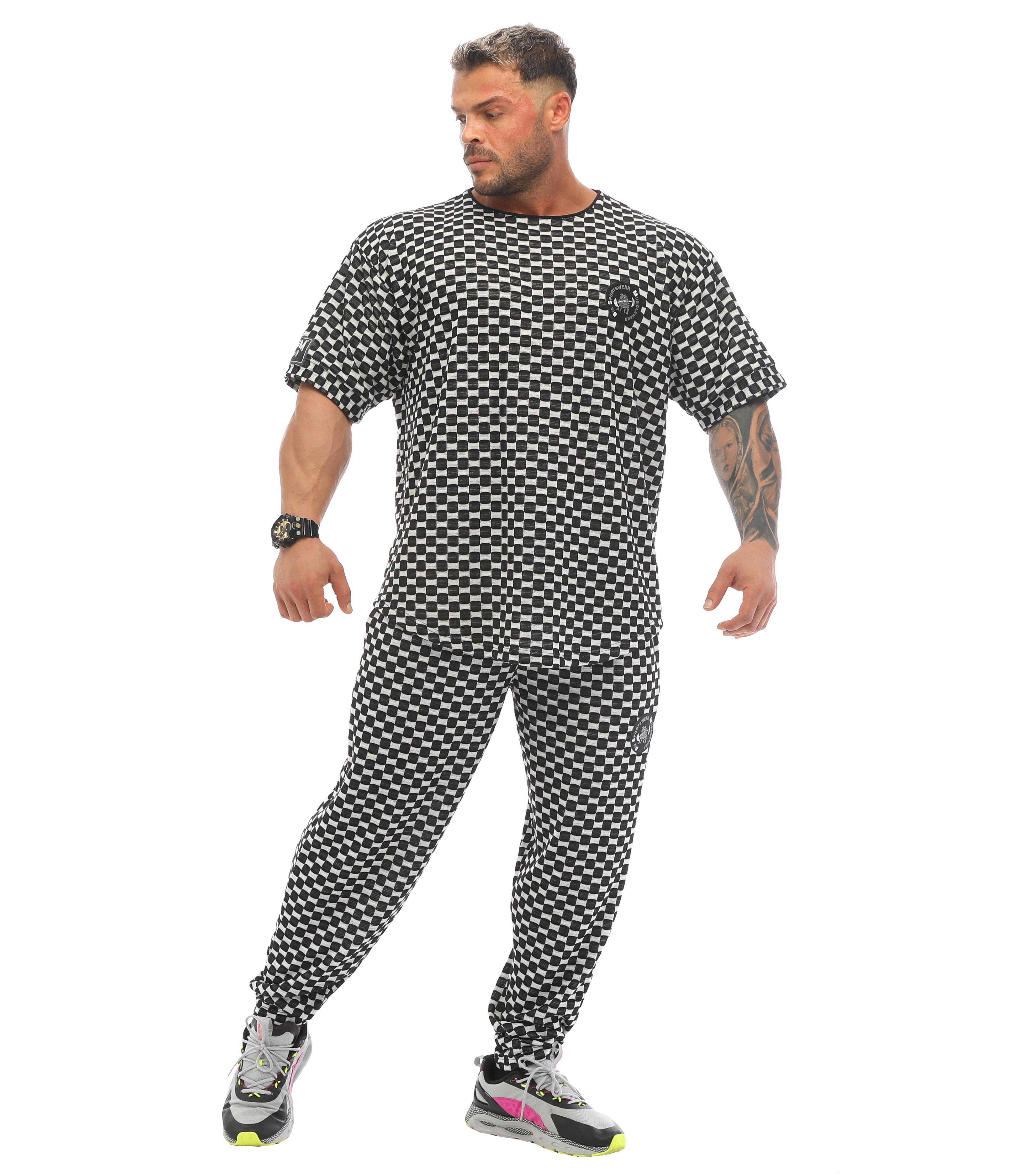 Oversize Gym T-shirt Plaid Rag Top BGSM 3331