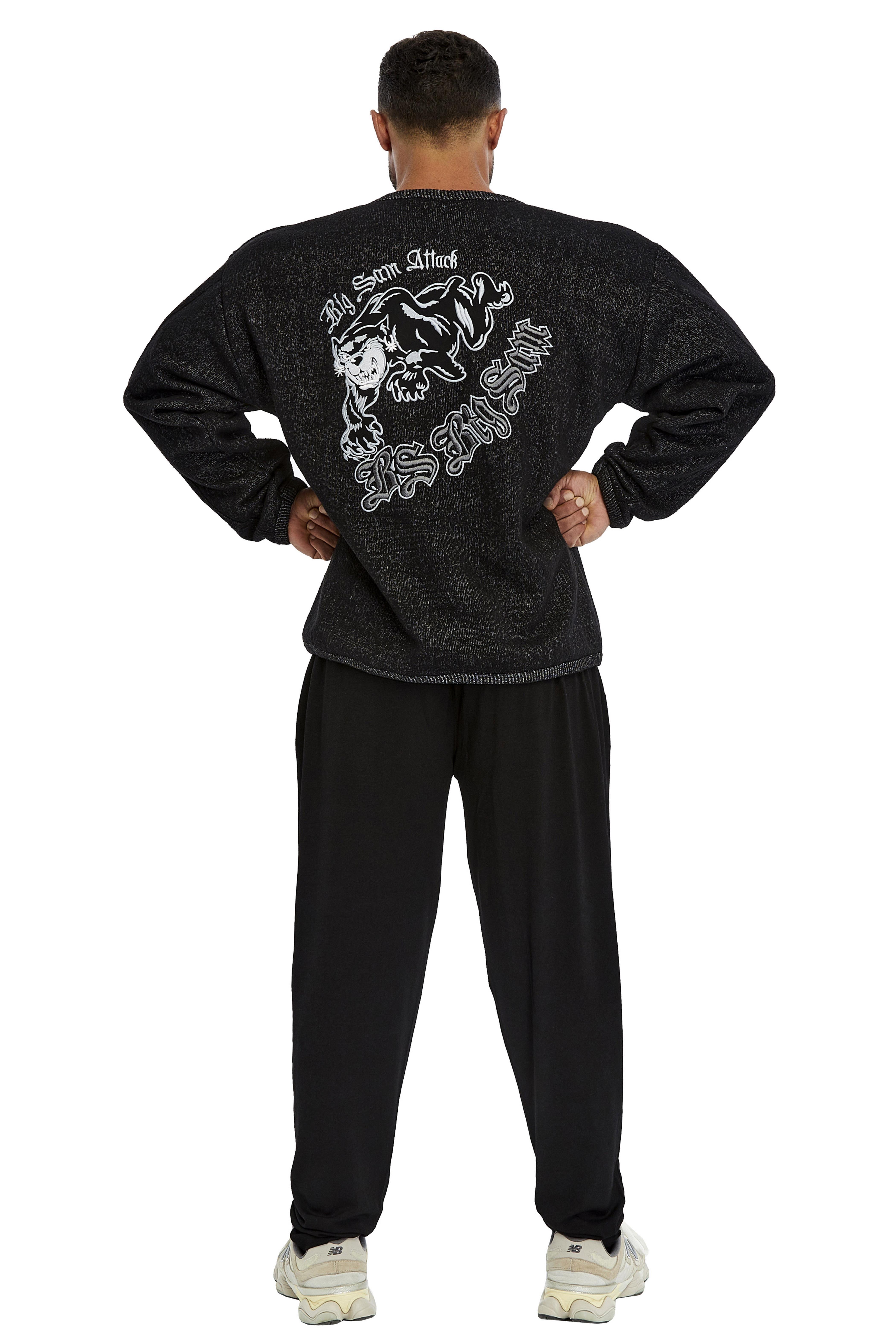 Oversize Havlu Kumaş Sweater Kışlık Uzun Kollu 4744