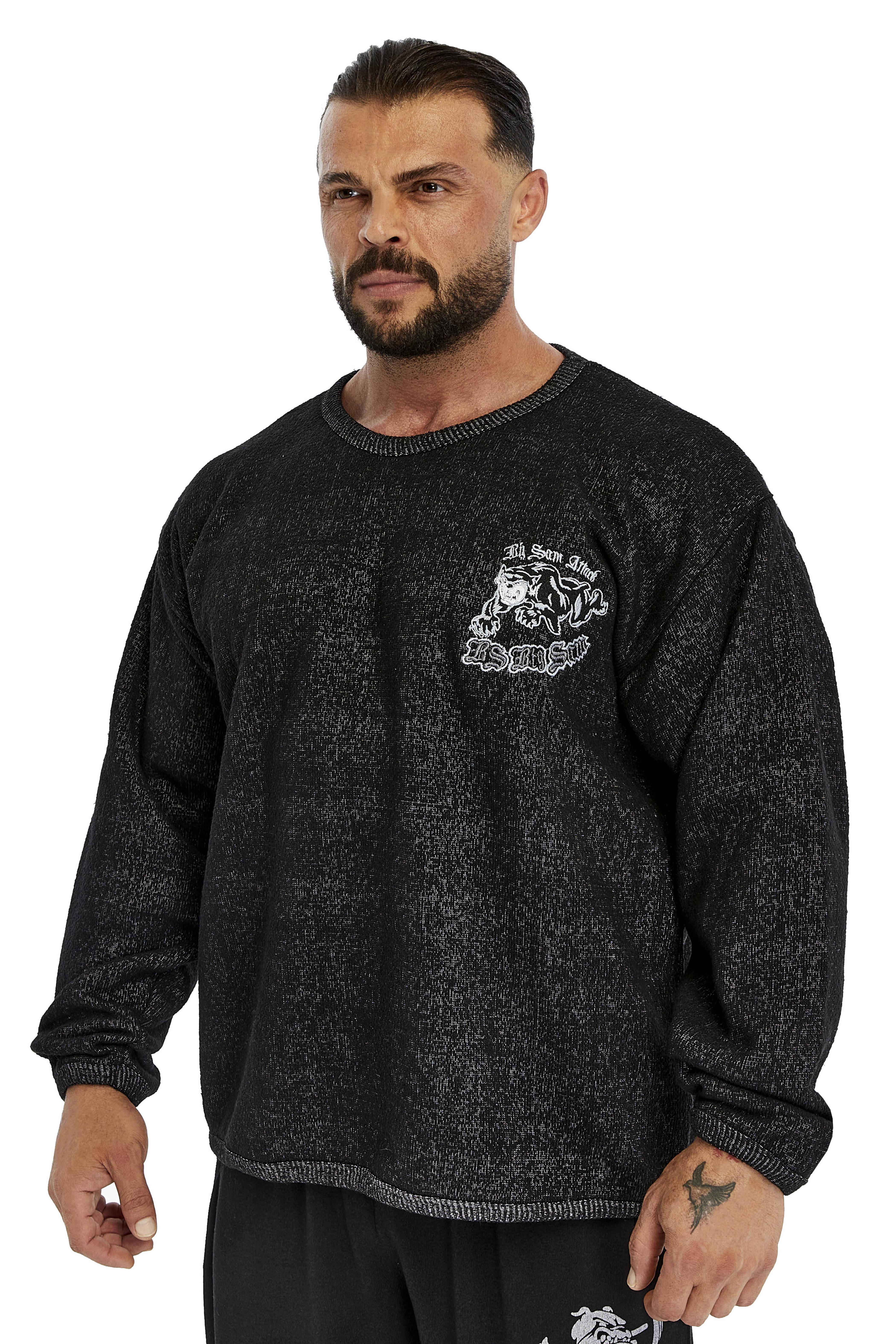 Oversize Havlu Kumaş Sweater Kışlık Uzun Kollu 4744