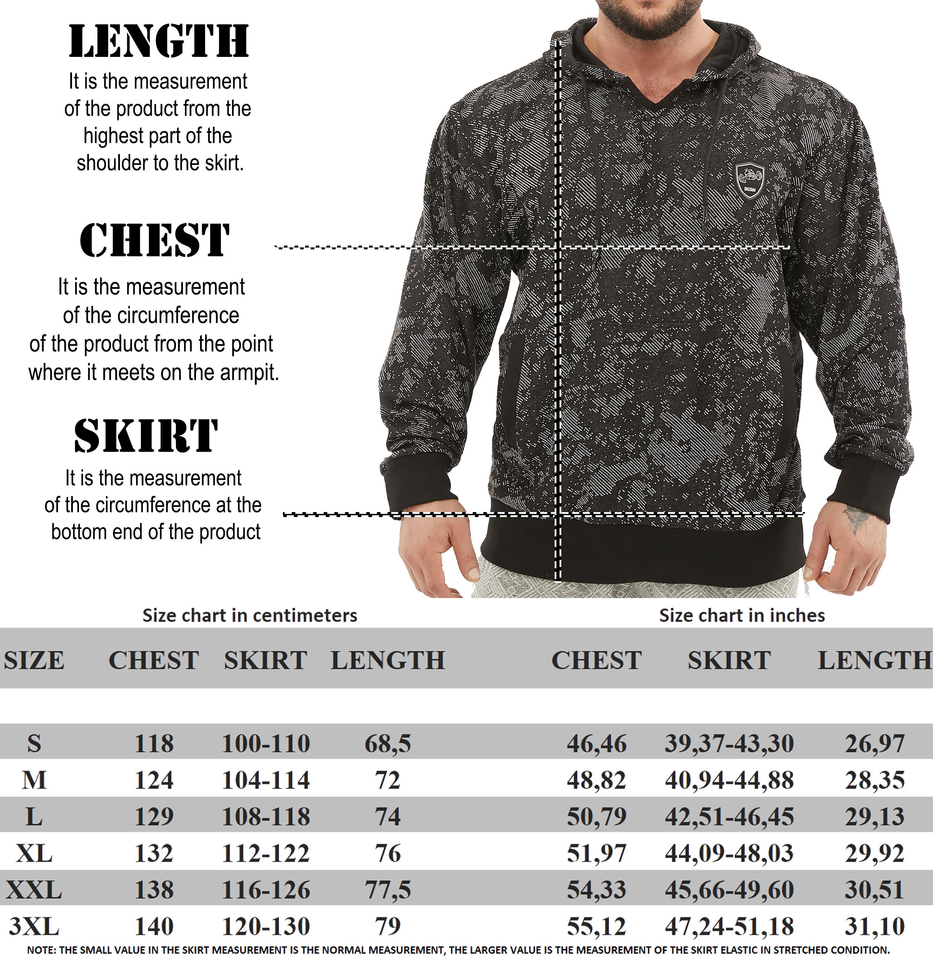 Oversize Kapşonlu Sweater BGSM 4738