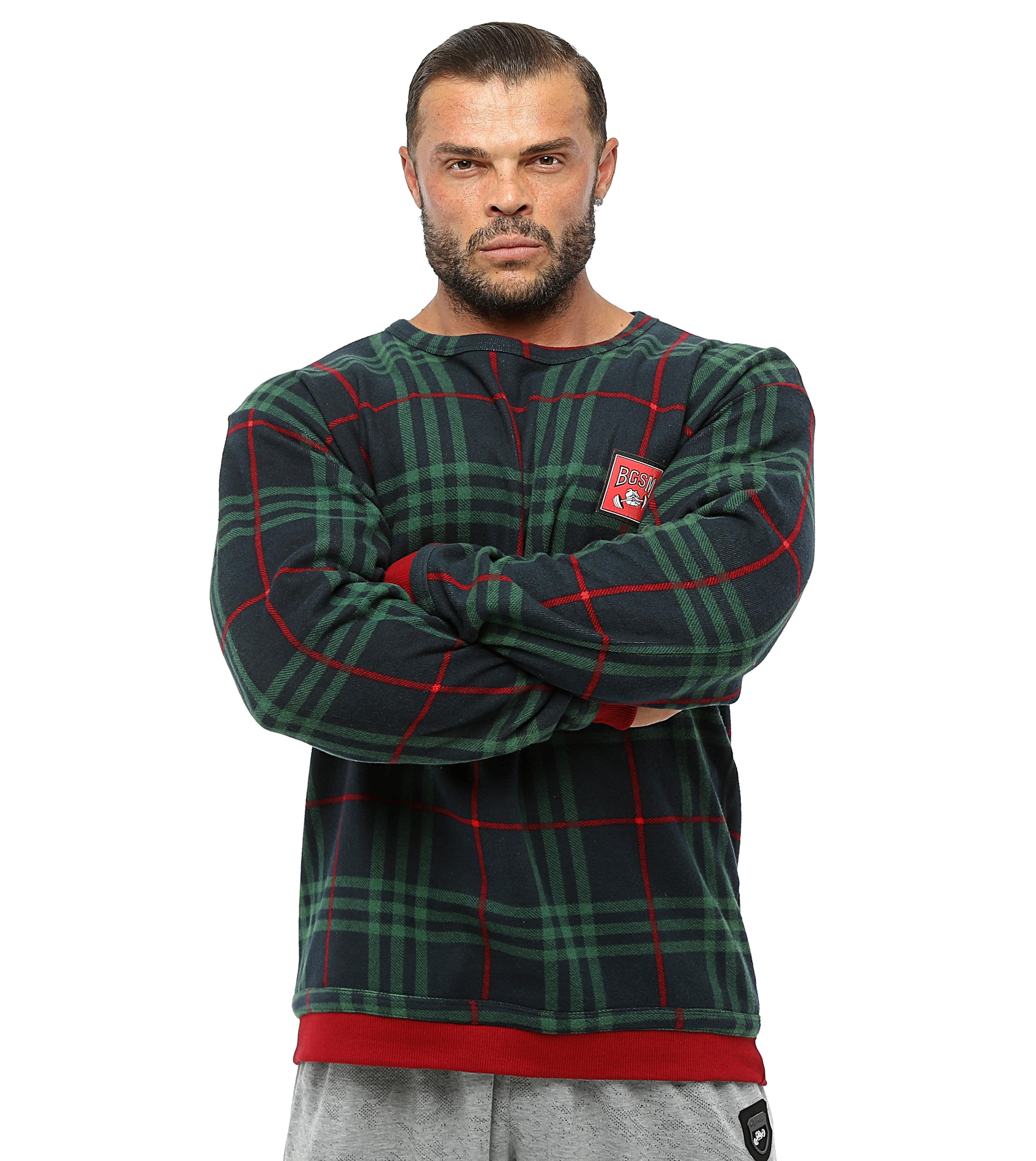 Oversize Kışlık Oduncu Sweatshirt Big Sam 4706