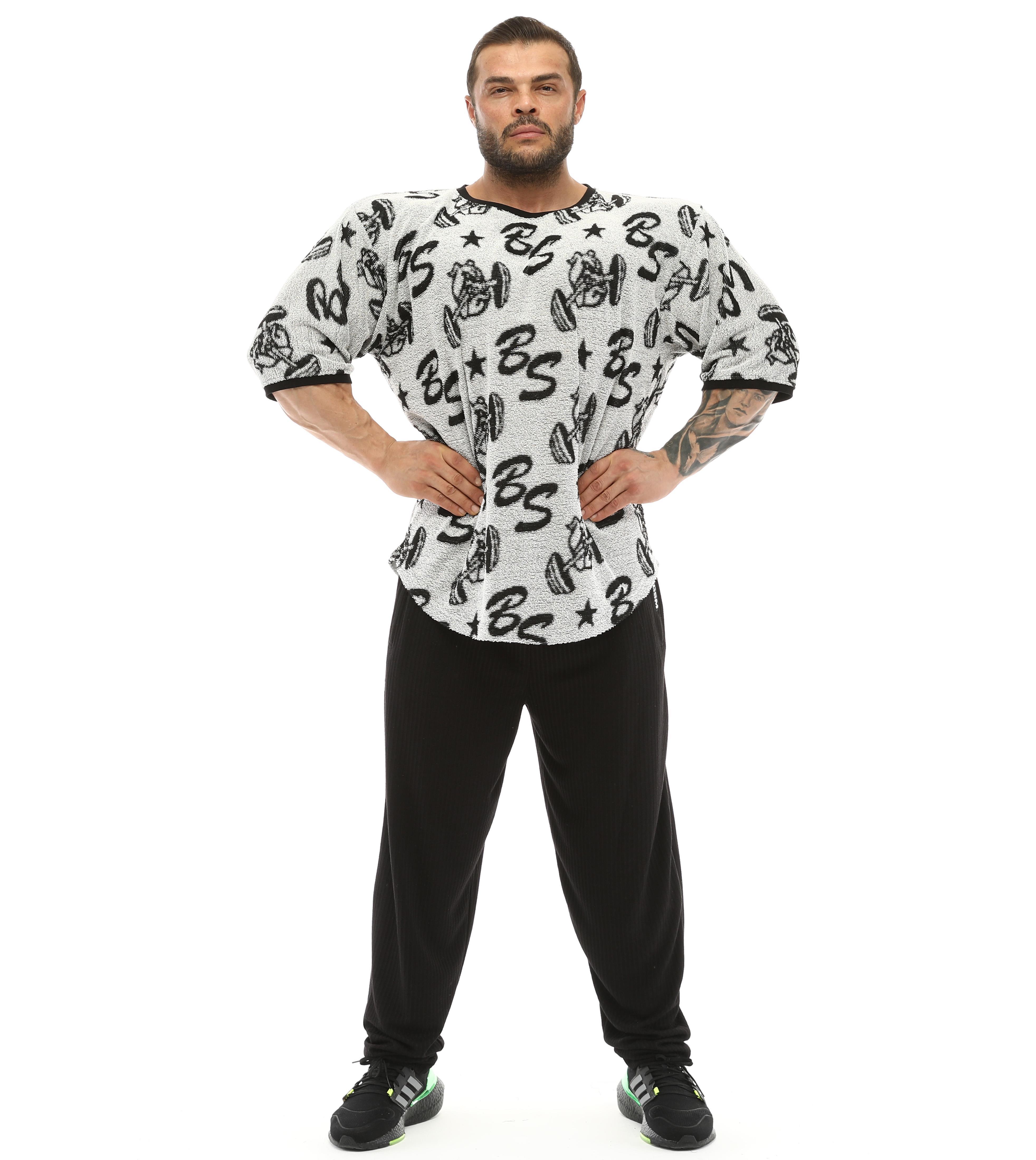 Oversize Logolu Havlu Spor T-shirt BGSM 3317