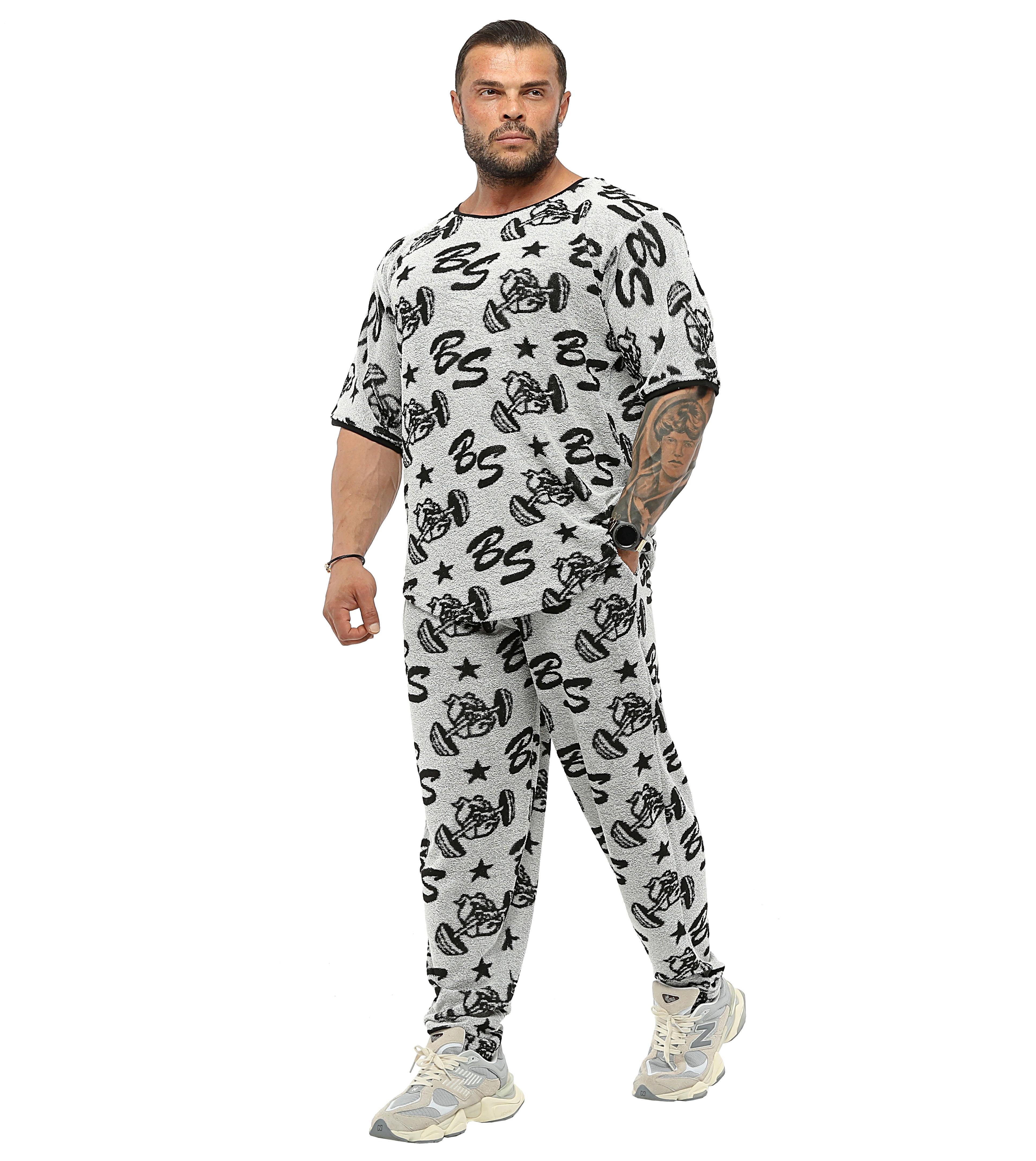 Oversize Logolu Havlu Spor T-shirt BGSM 3317