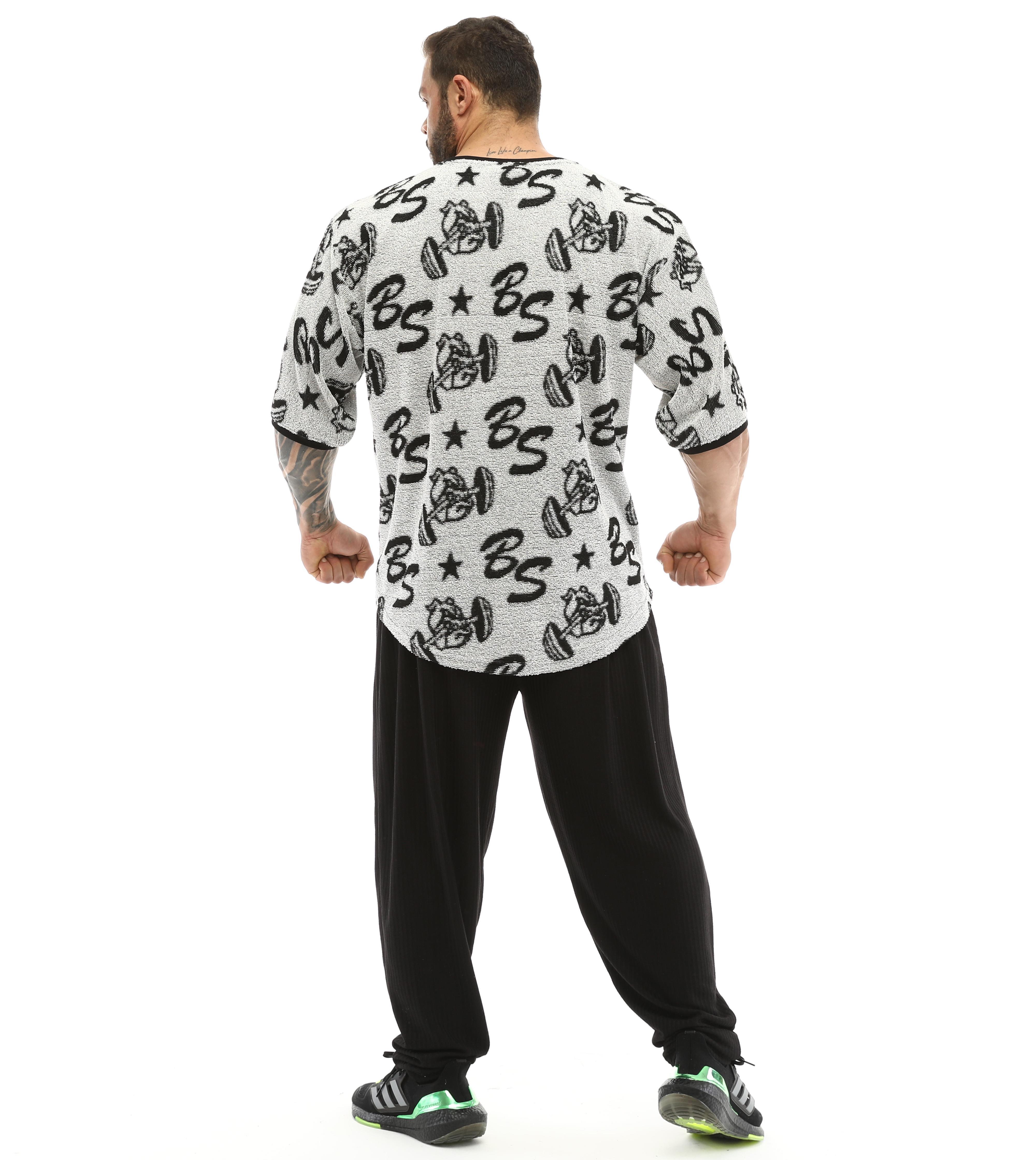 Oversize Logolu Havlu Spor T-shirt BGSM 3317