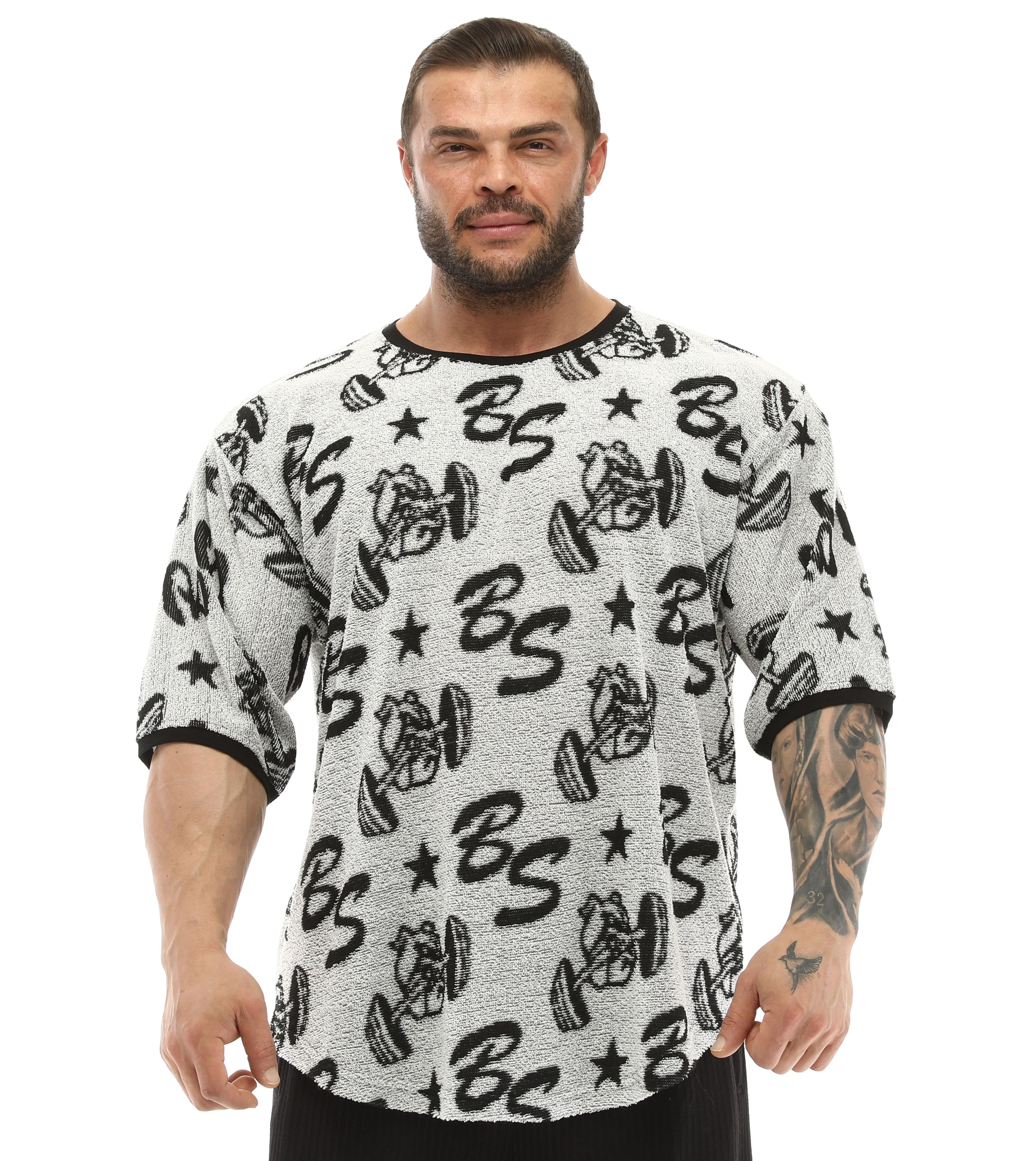 Oversize Logolu Havlu Spor T-shirt BGSM 3317