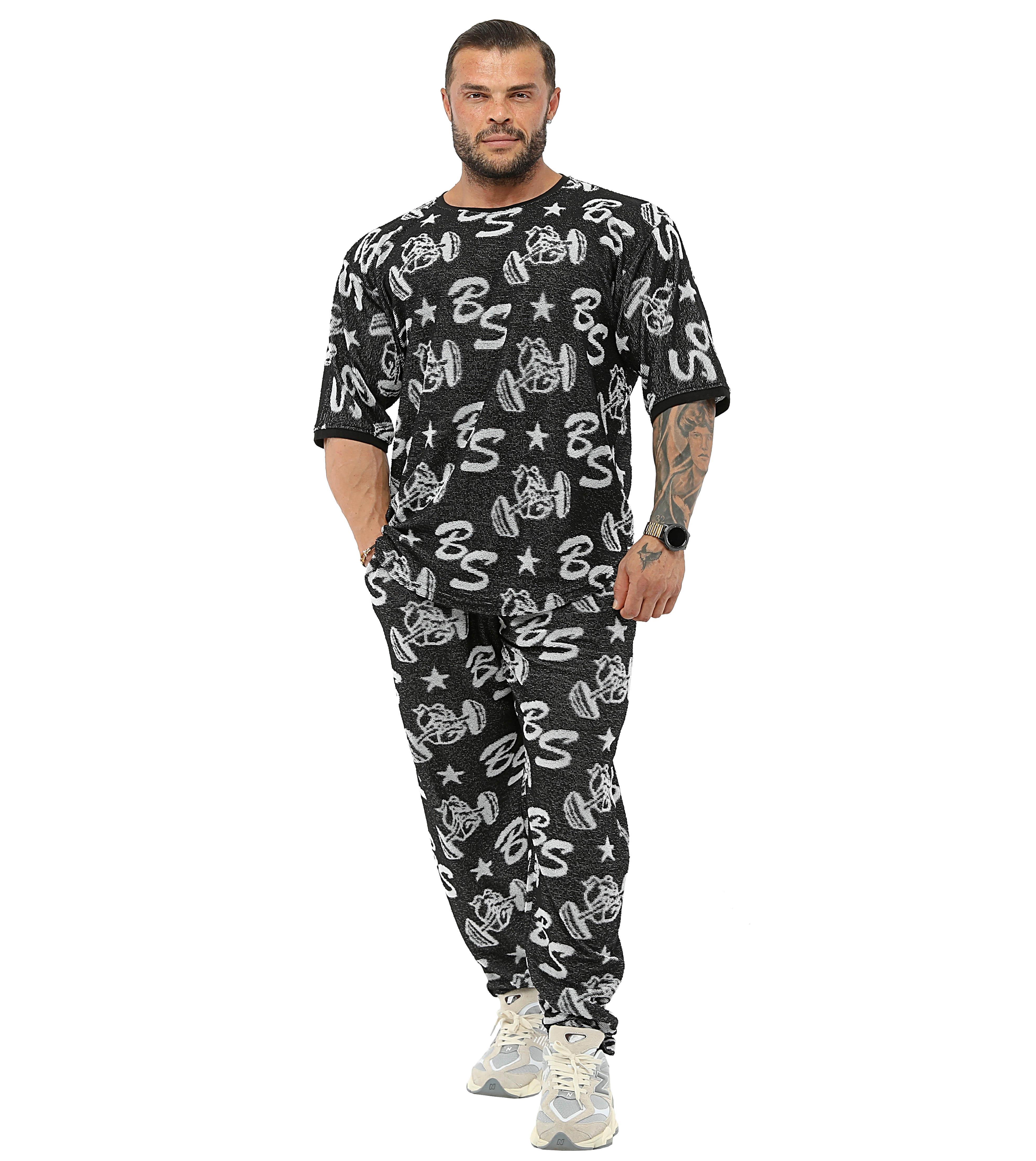 Oversize Logolu Havlu T-shirt Antrenman Üstü BGSM 3316