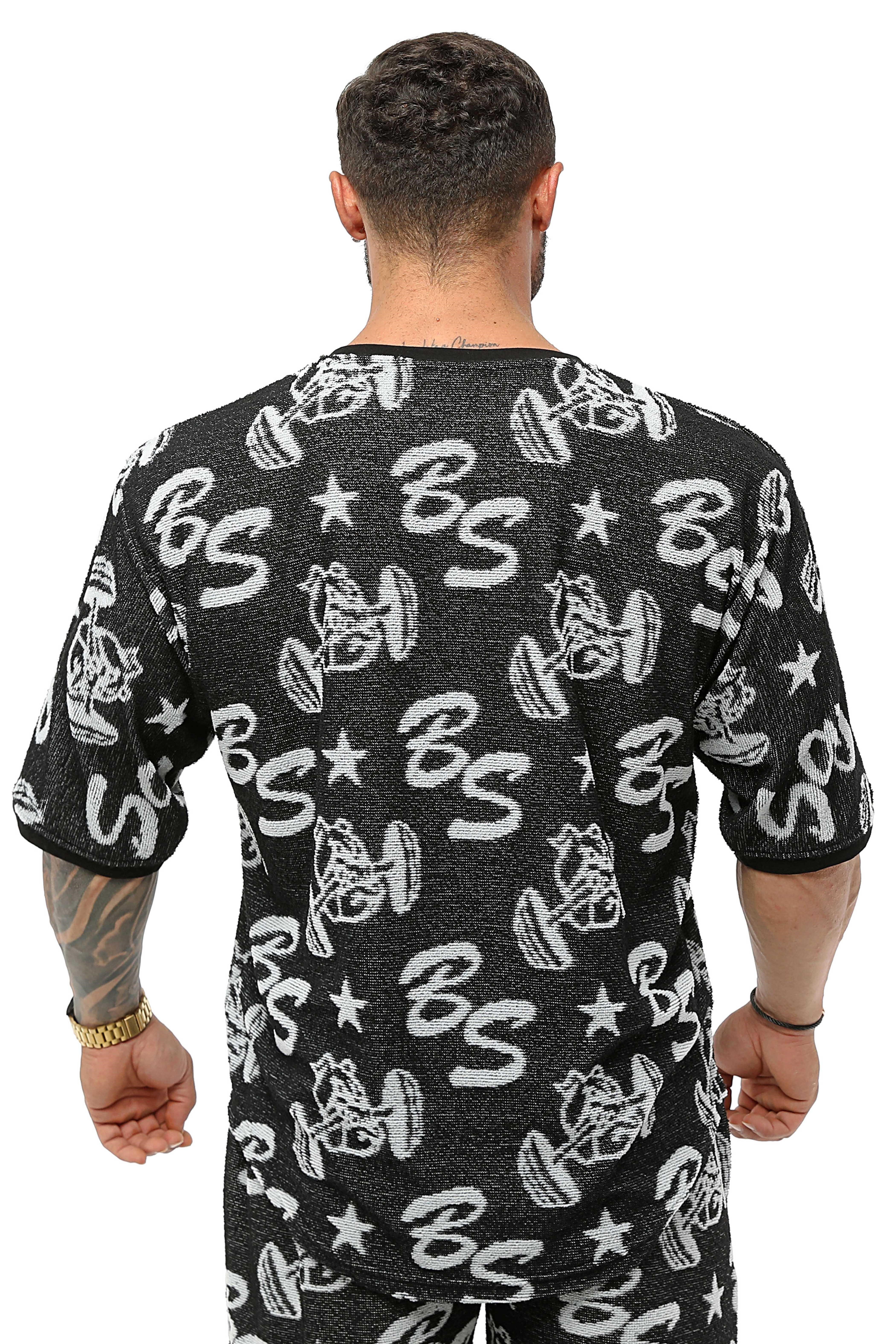 Oversize Logolu Havlu T-shirt Antrenman Üstü BGSM 3316