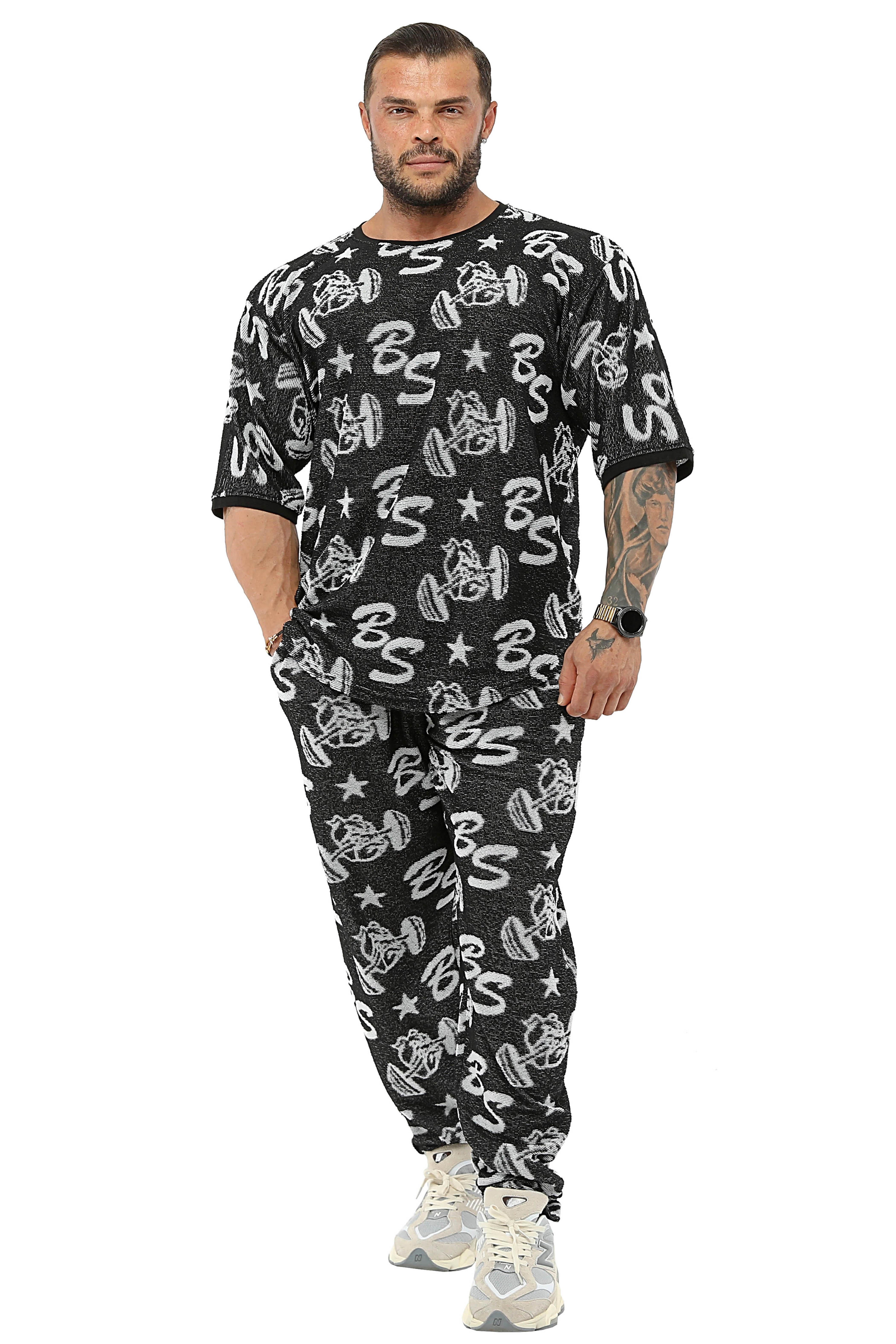 Oversize Logolu Havlu T-shirt Antrenman Üstü BGSM 3316