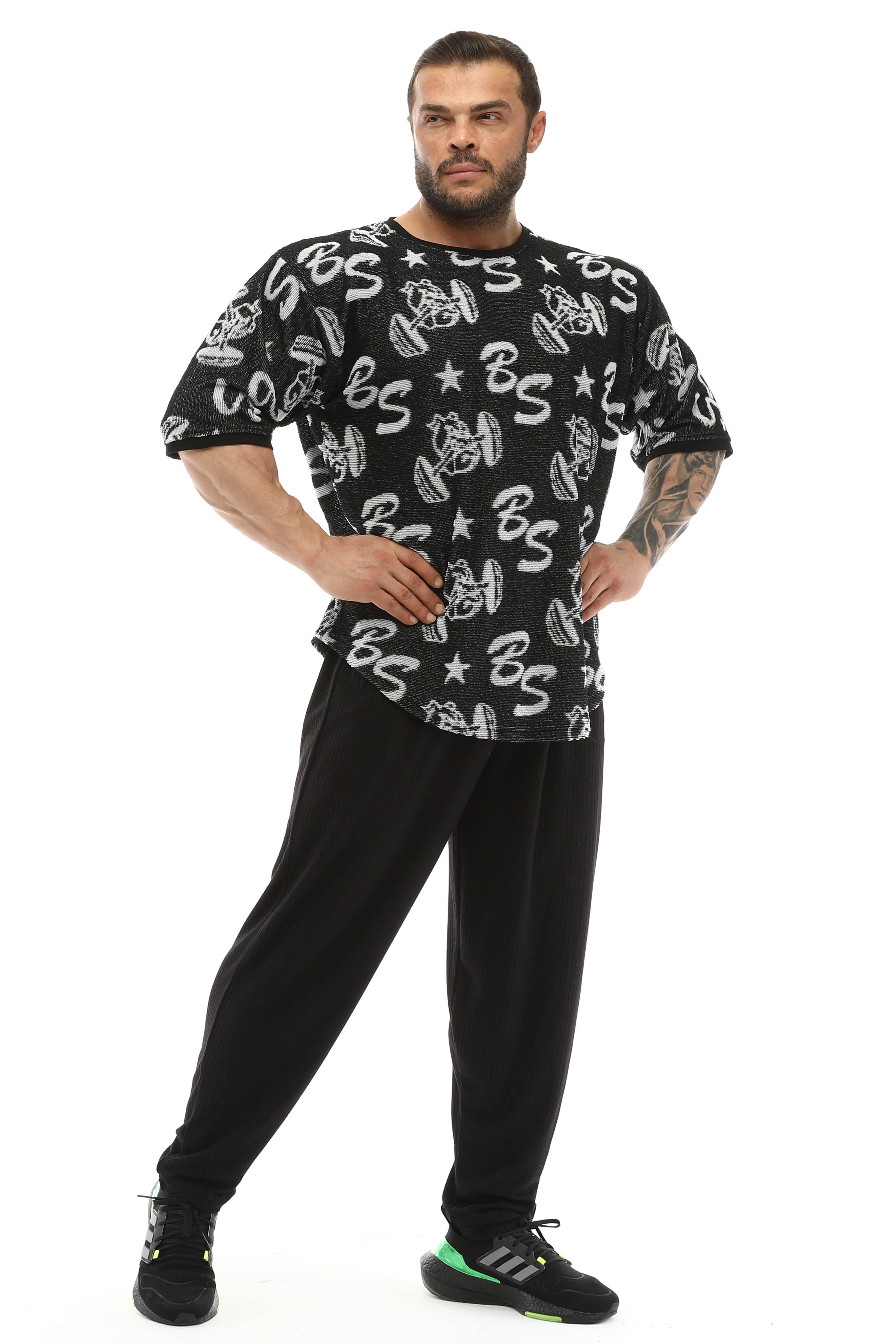 Oversize Logolu Havlu T-shirt Antrenman Üstü BGSM 3316