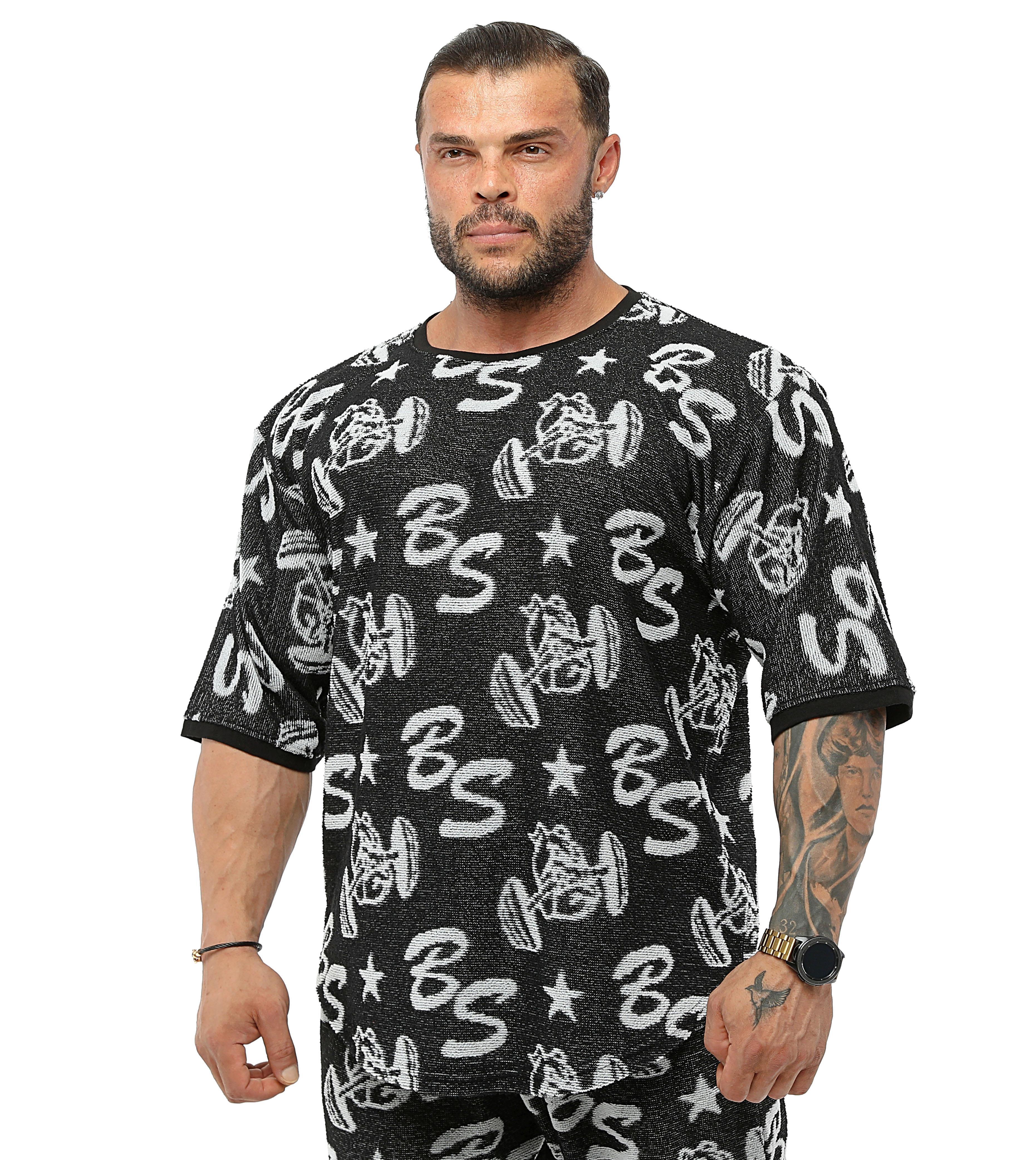 Oversize Logolu Havlu T-shirt Antrenman Üstü BGSM 3316