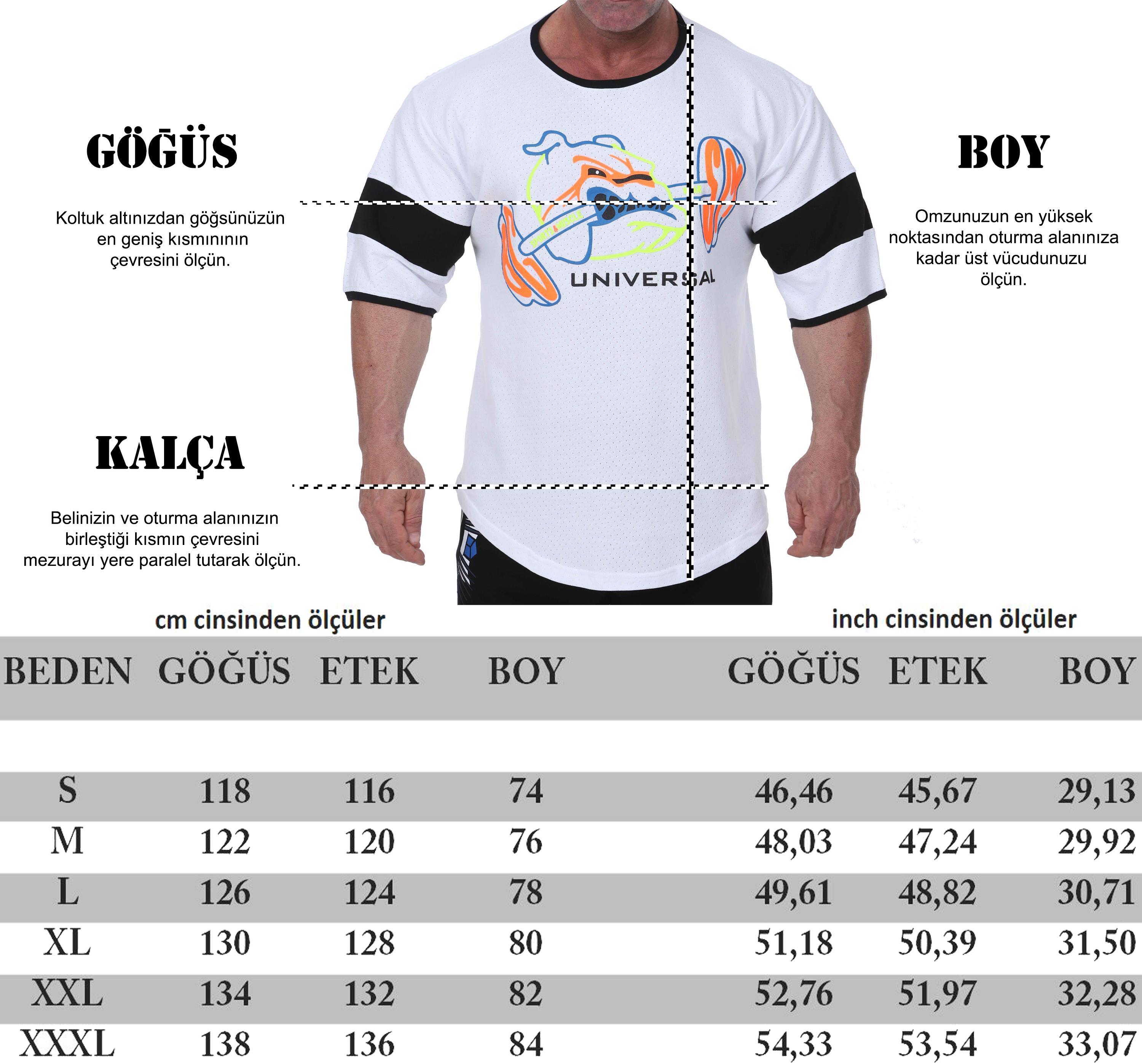 Oversize Mikro Gözenekli Spor T-shirt Big Sam 3278