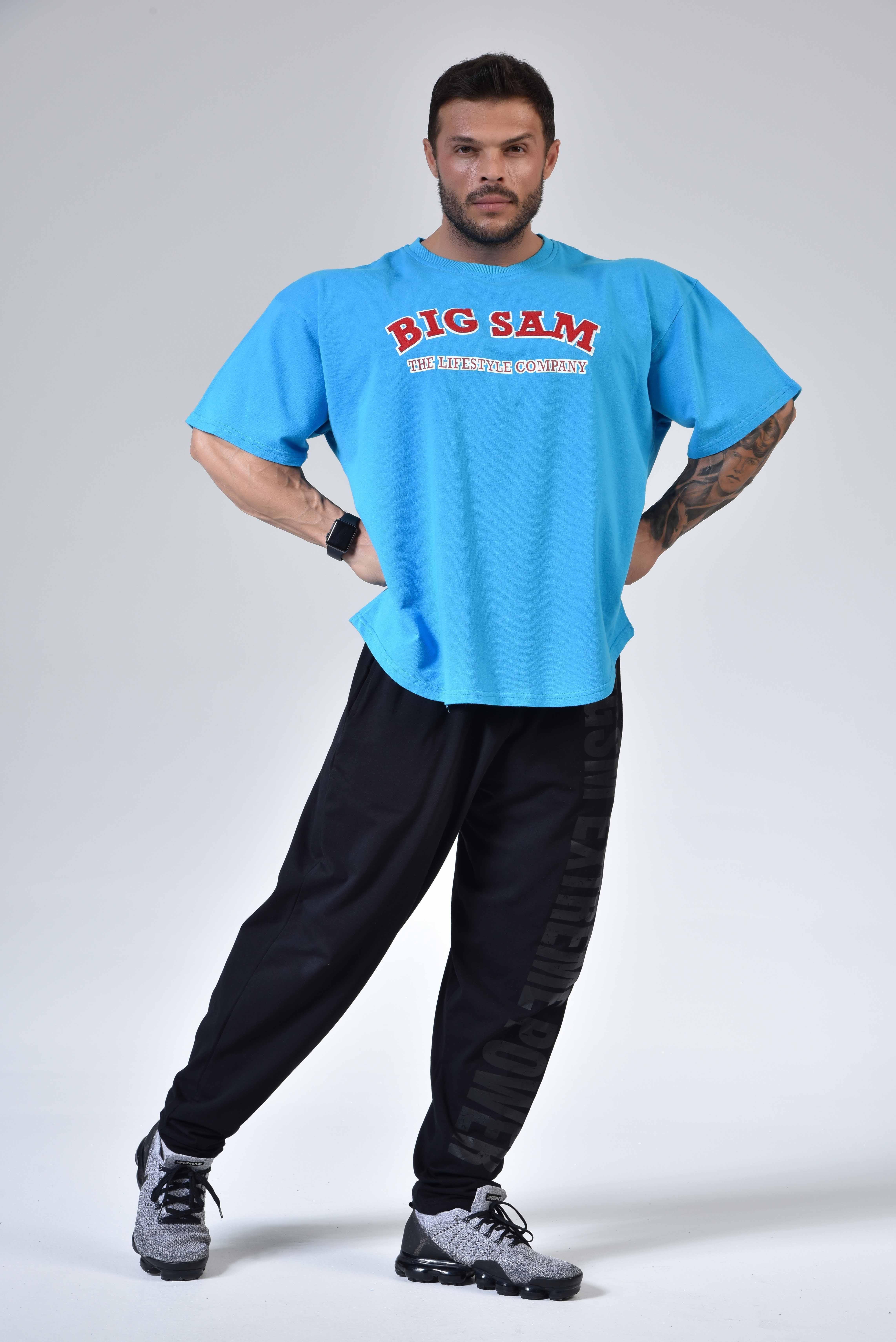 Oversize Pamuk Spor T-shirt Big Sam 3109