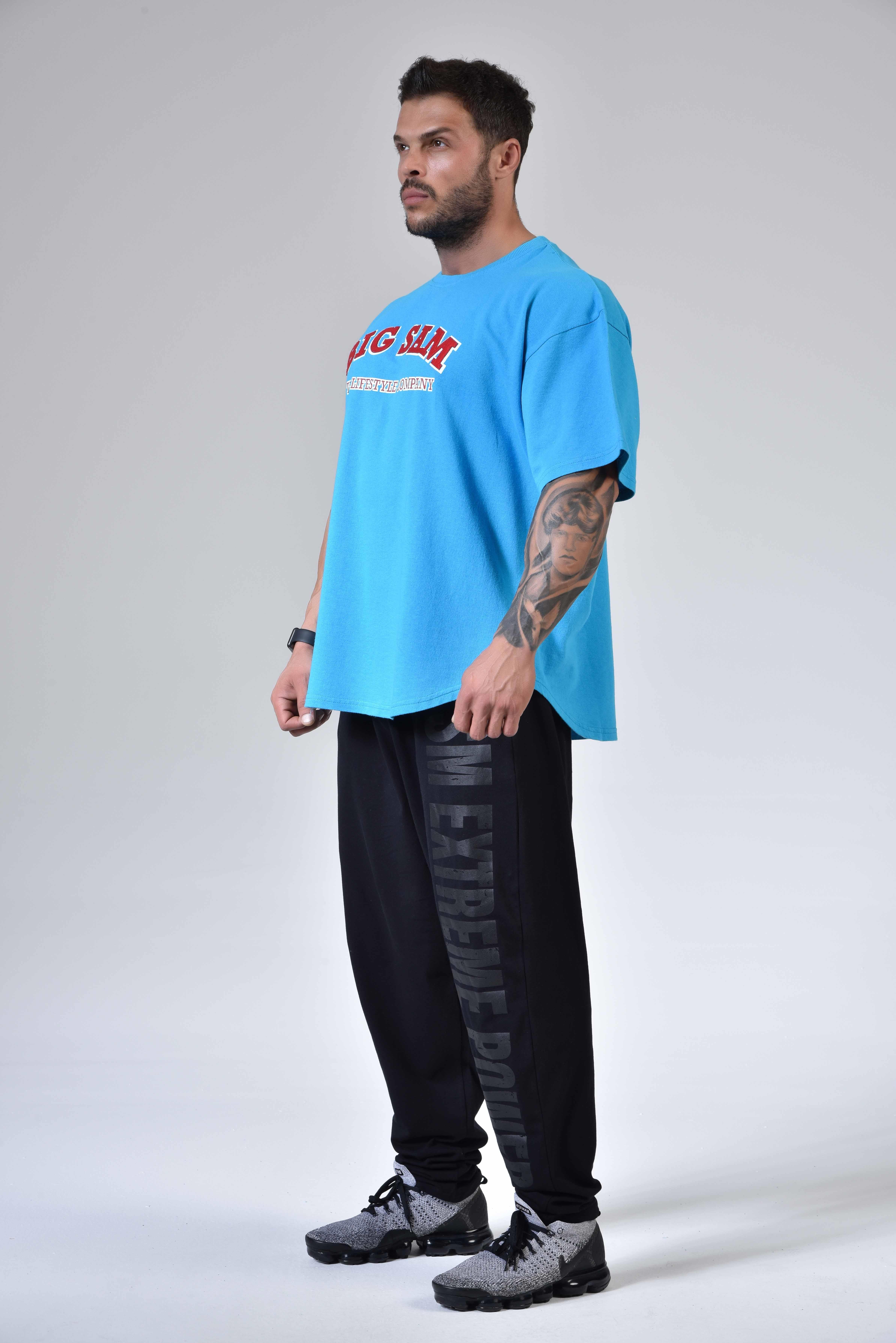 Oversize Pamuk Spor T-shirt Big Sam 3109