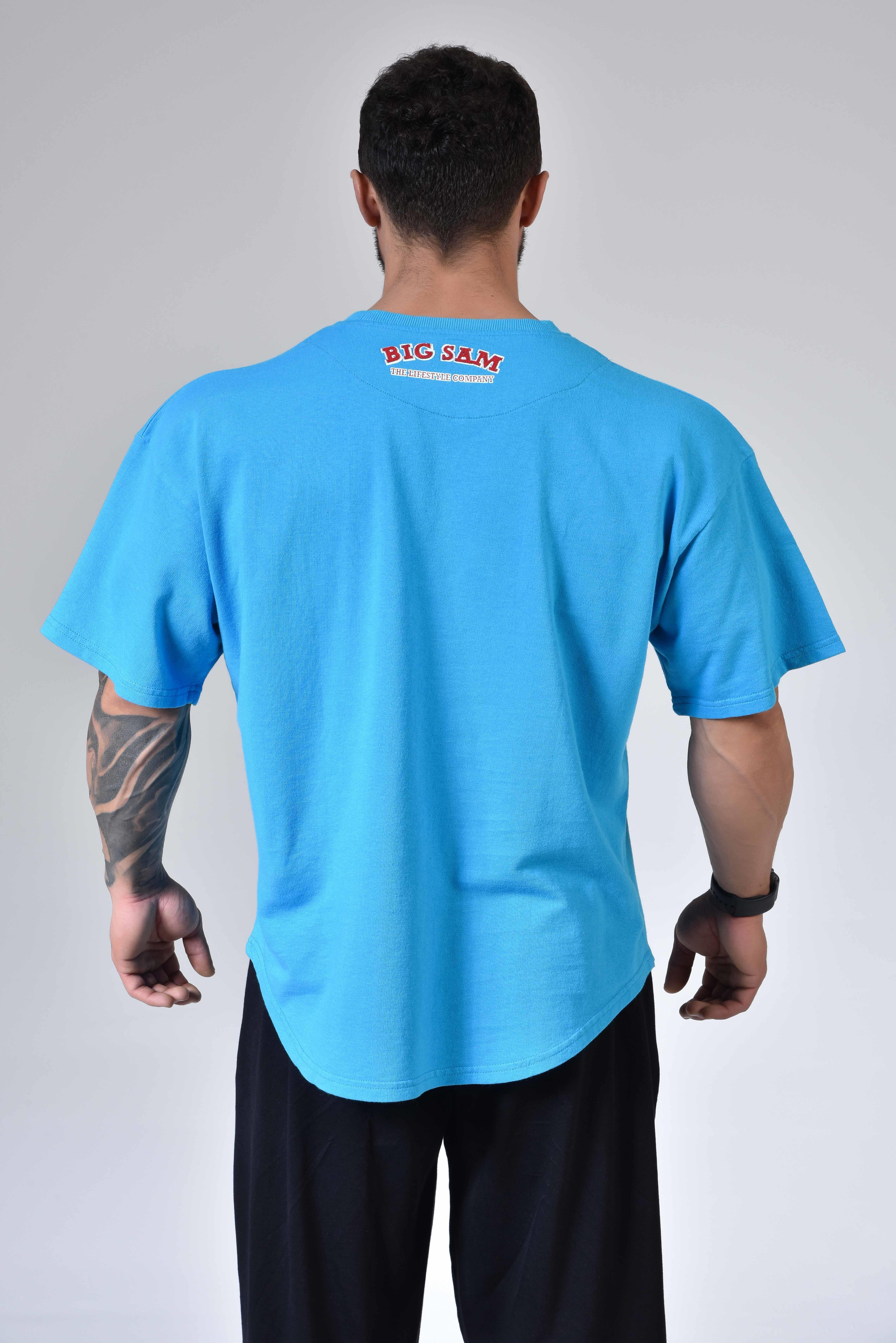 Oversize Pamuk Spor T-shirt Big Sam 3109