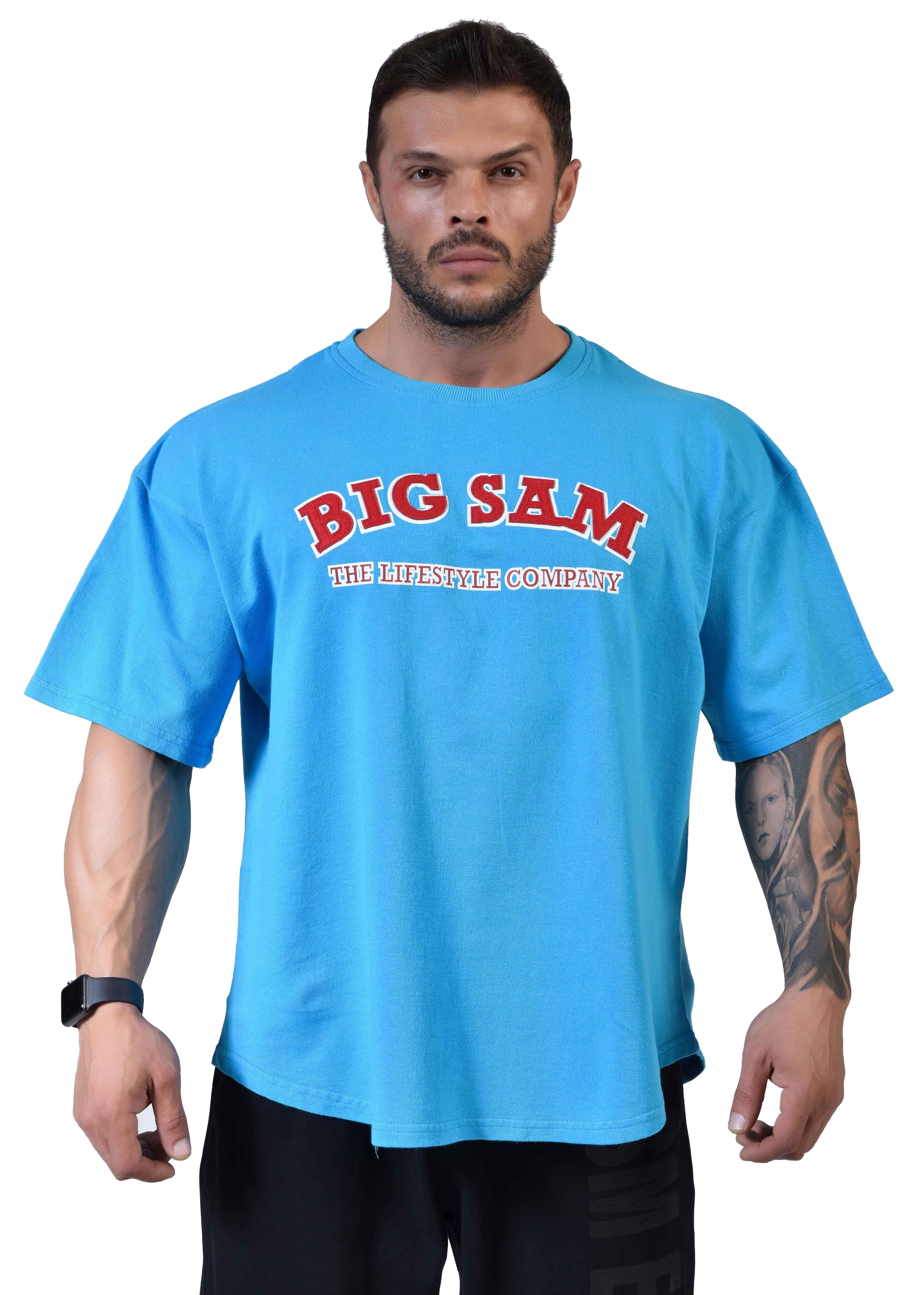 Oversize Pamuk Spor T-shirt Big Sam 3109
