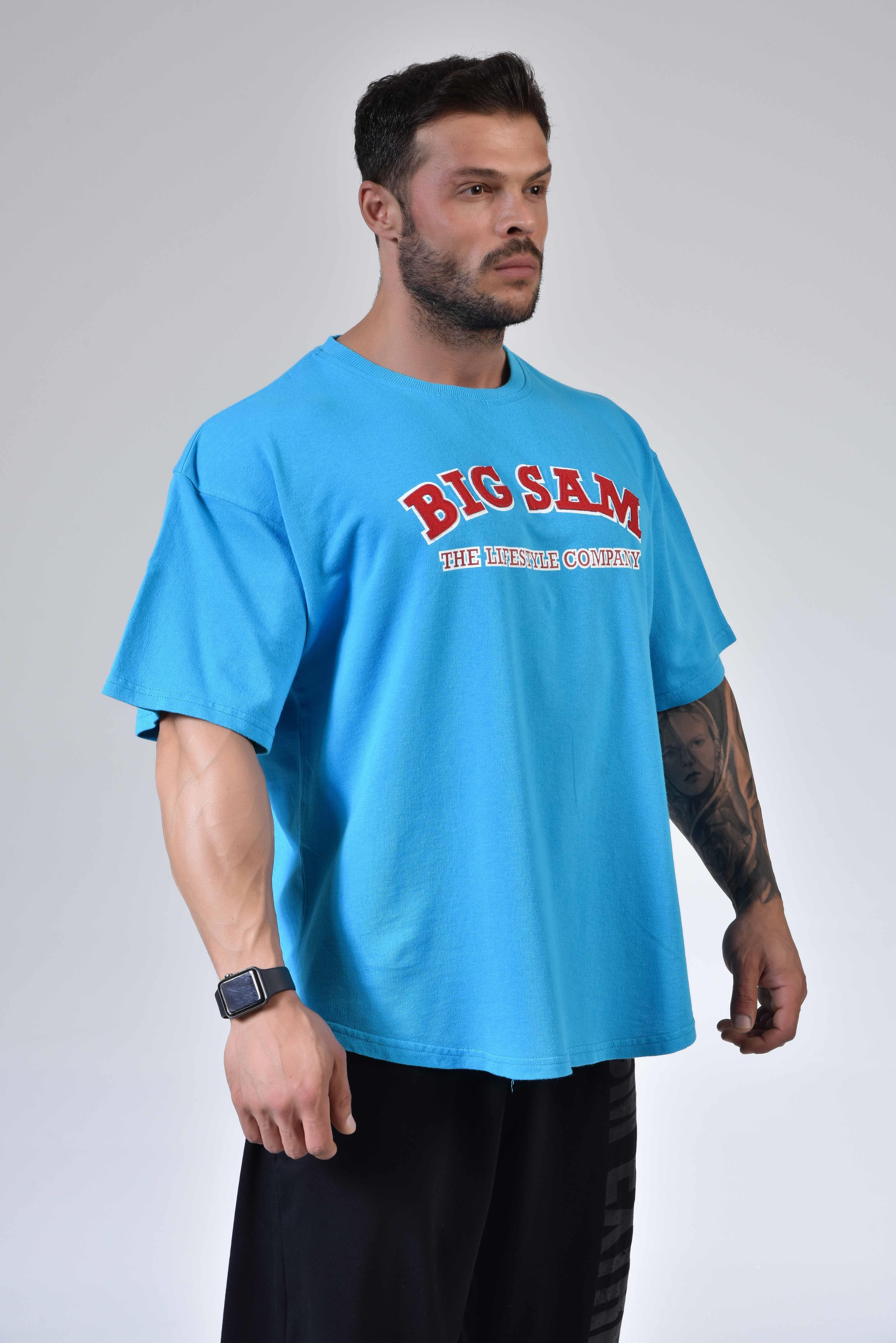 Oversize Pamuk Spor T-shirt Big Sam 3109