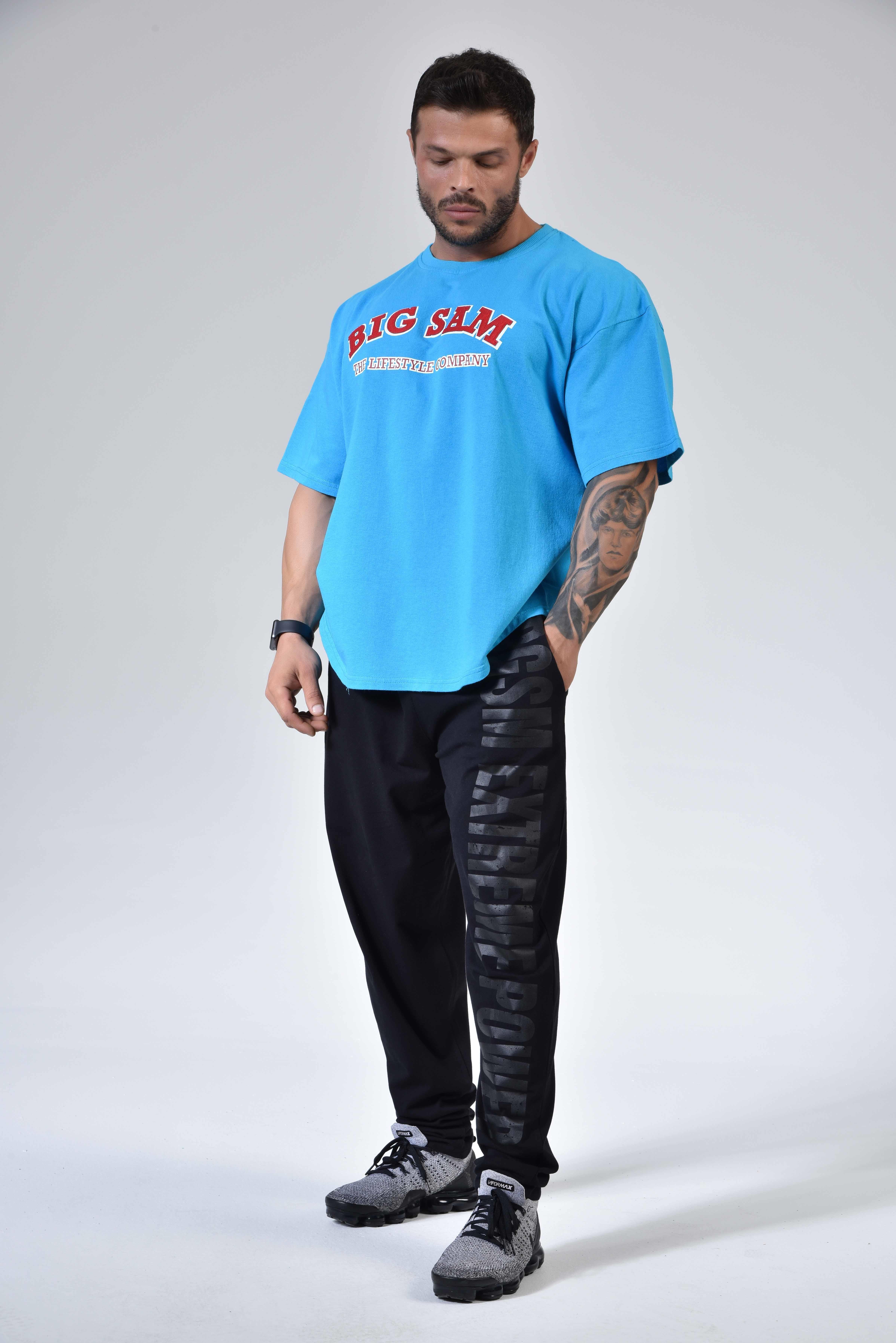 Oversize Pamuk Spor T-shirt Big Sam 3109