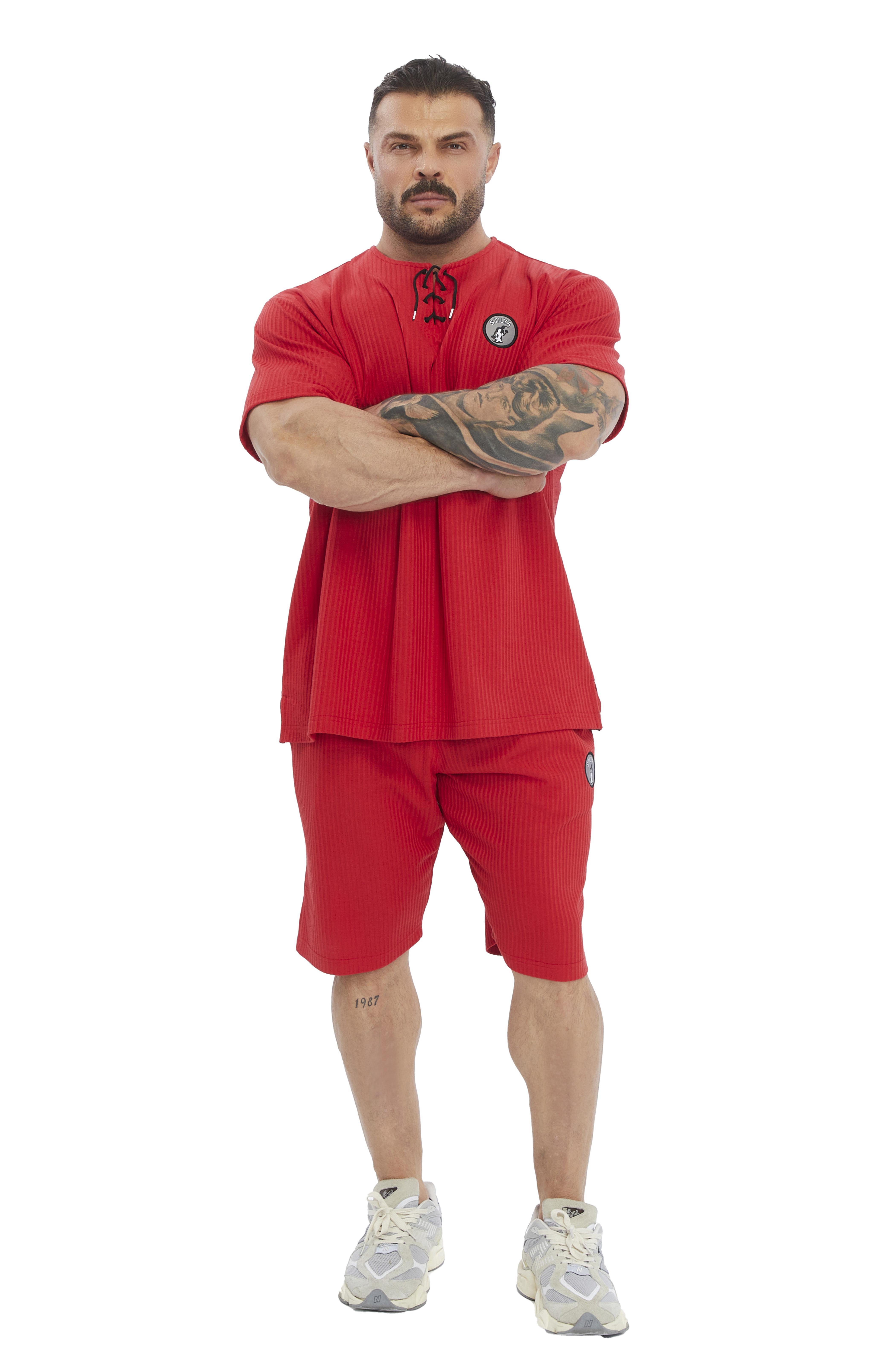Oversize Pamuk T-shirt Bağcıklı Rag Top Stilya 3372