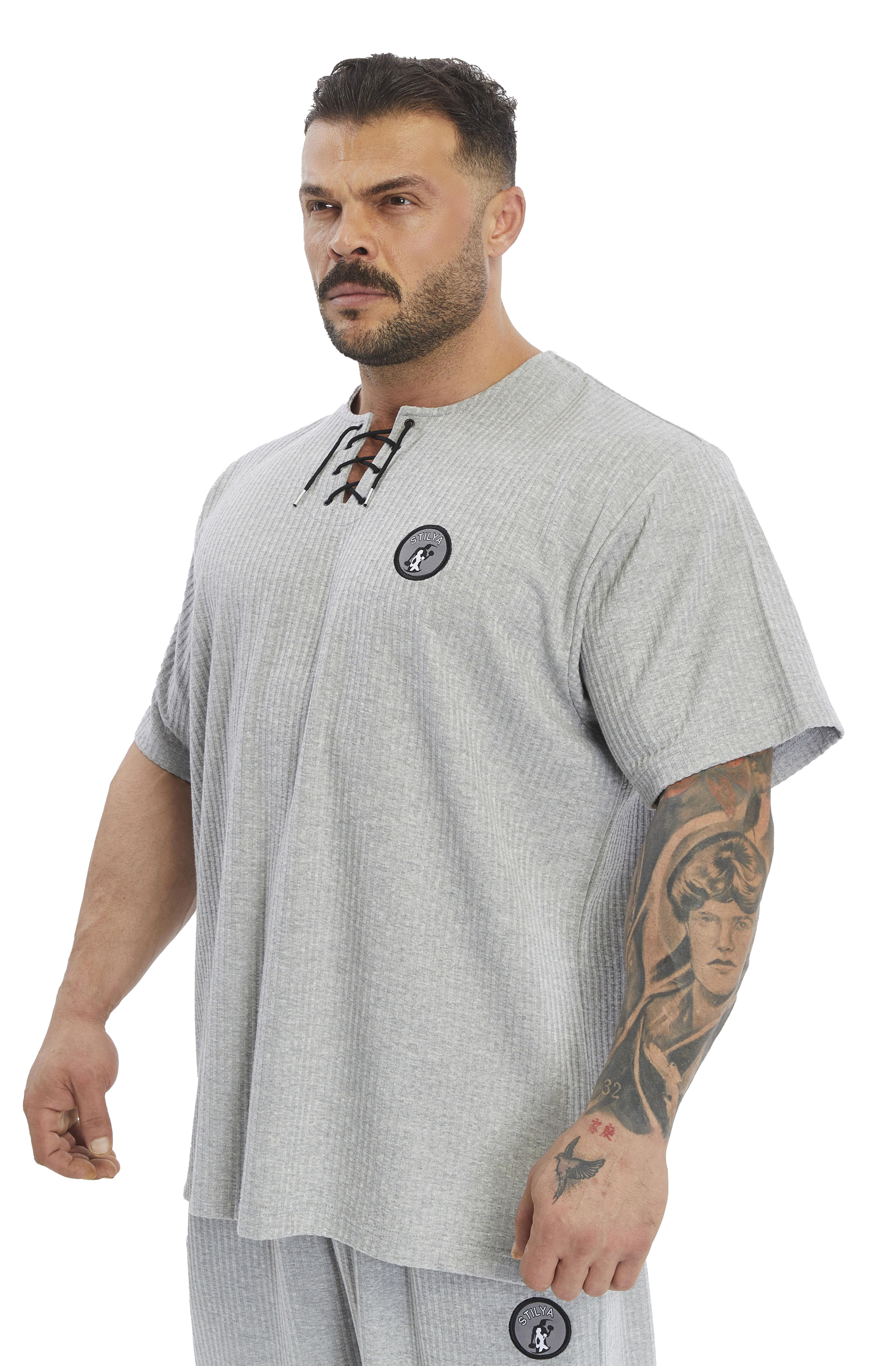 Oversize Pamuk T-shirt Bağcıklı Rag Top Stilya 3372