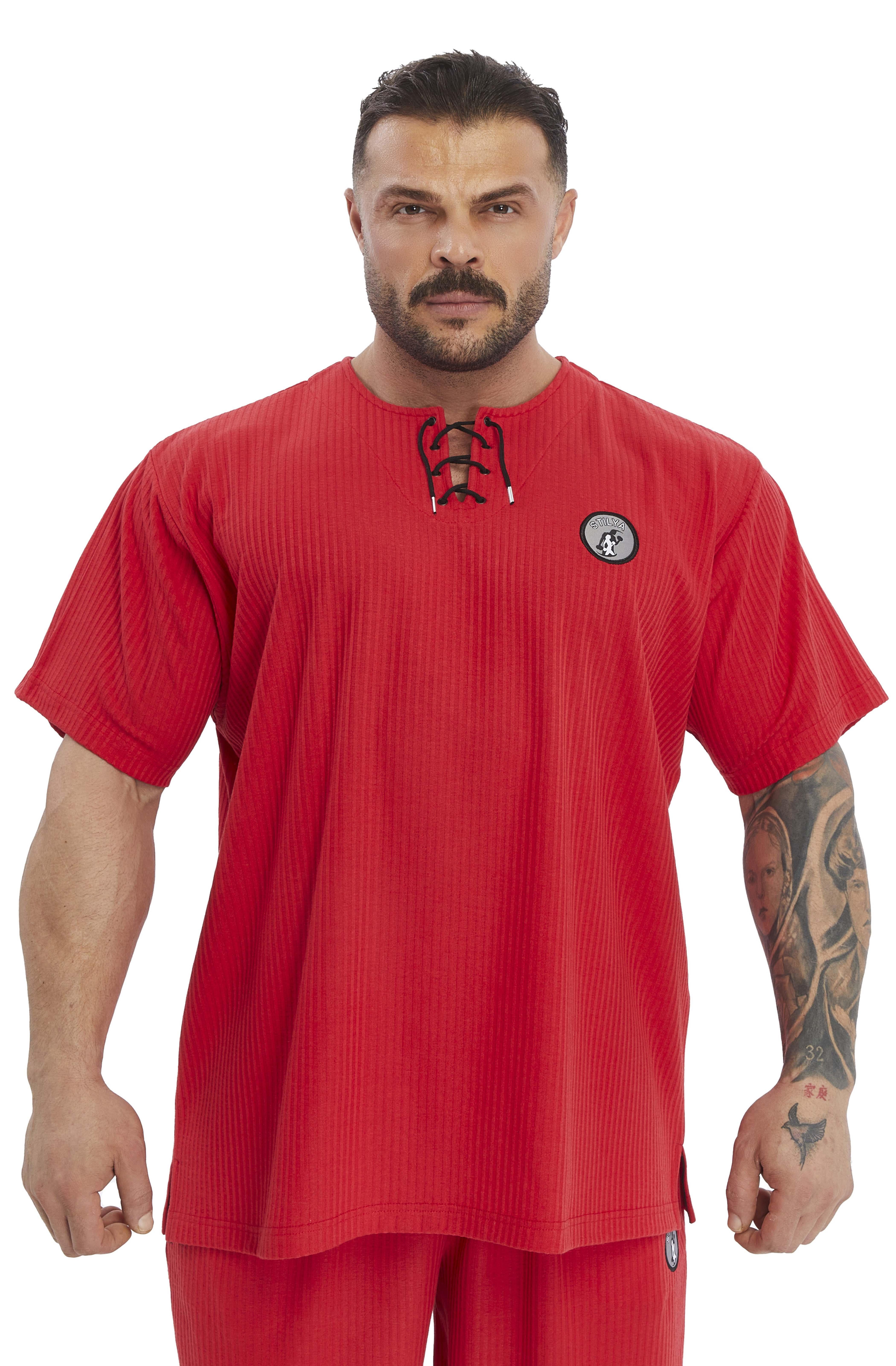 Oversize Pamuk T-shirt Bağcıklı Rag Top Stilya 3372