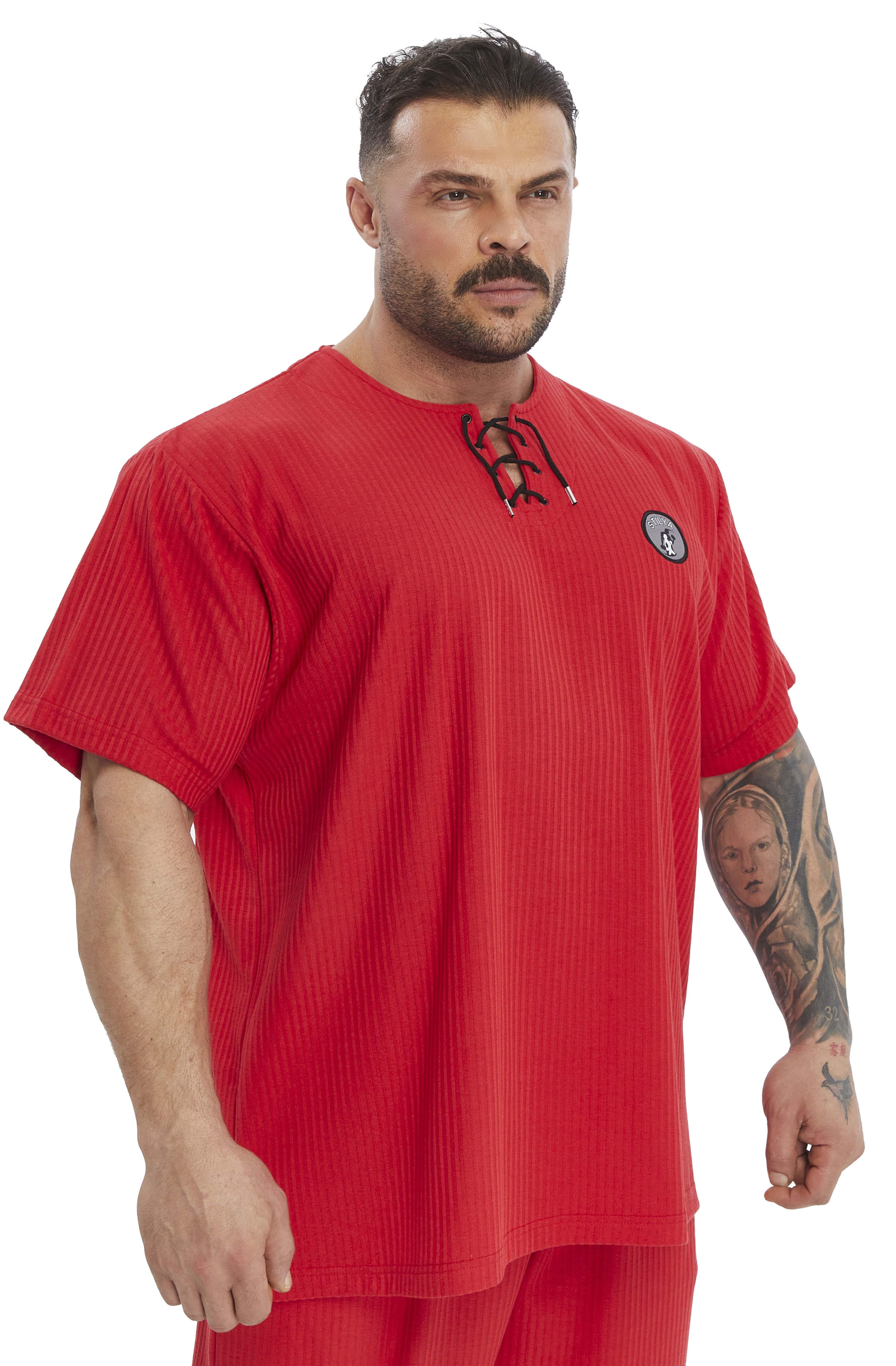Oversize Pamuk T-shirt Bağcıklı Rag Top Stilya 3372