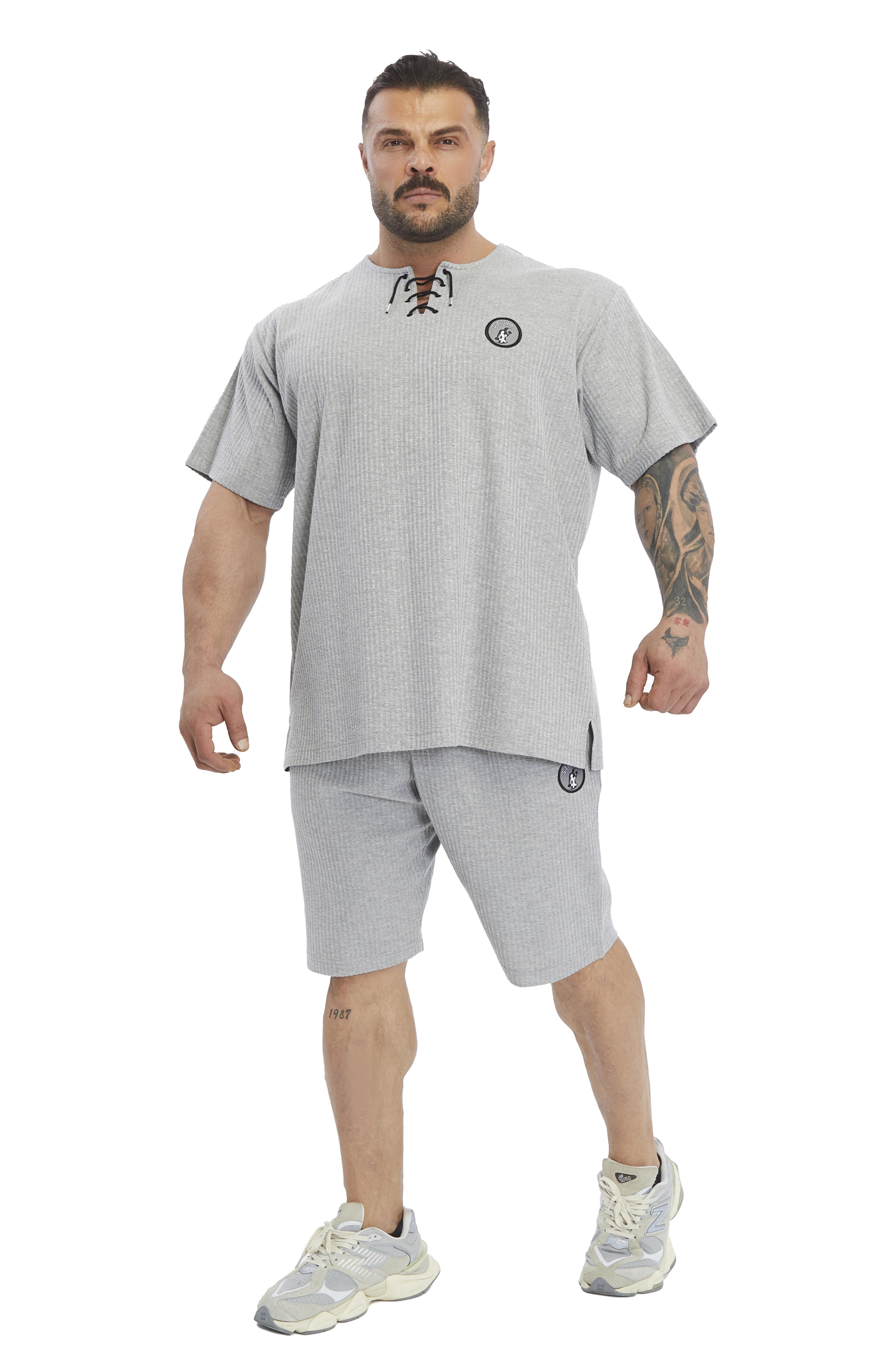 Oversize Pamuk T-shirt Bağcıklı Rag Top Stilya 3372