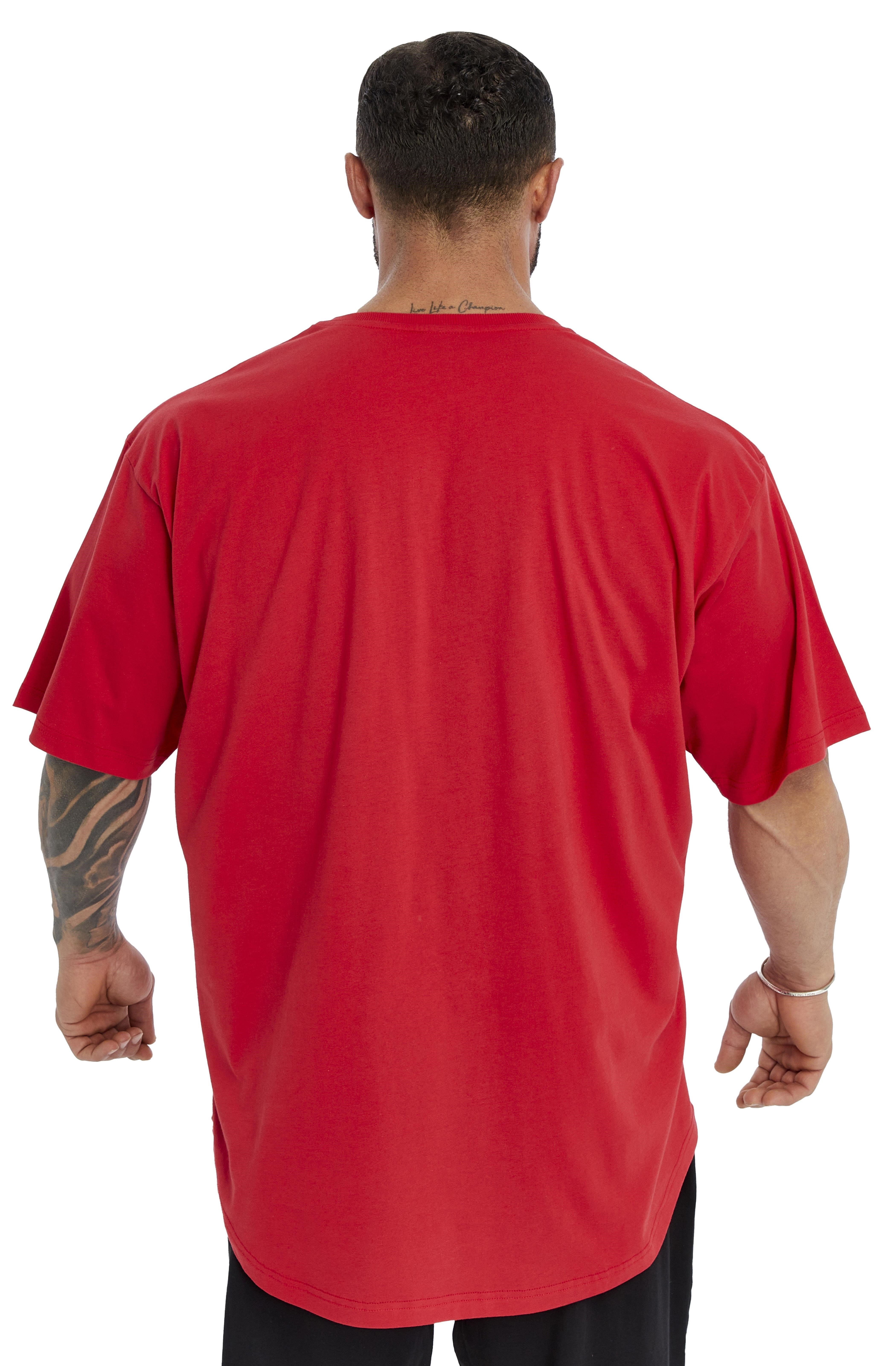 Oversize Pamuk T-shirt Gym Rag Top Big Sam 3382