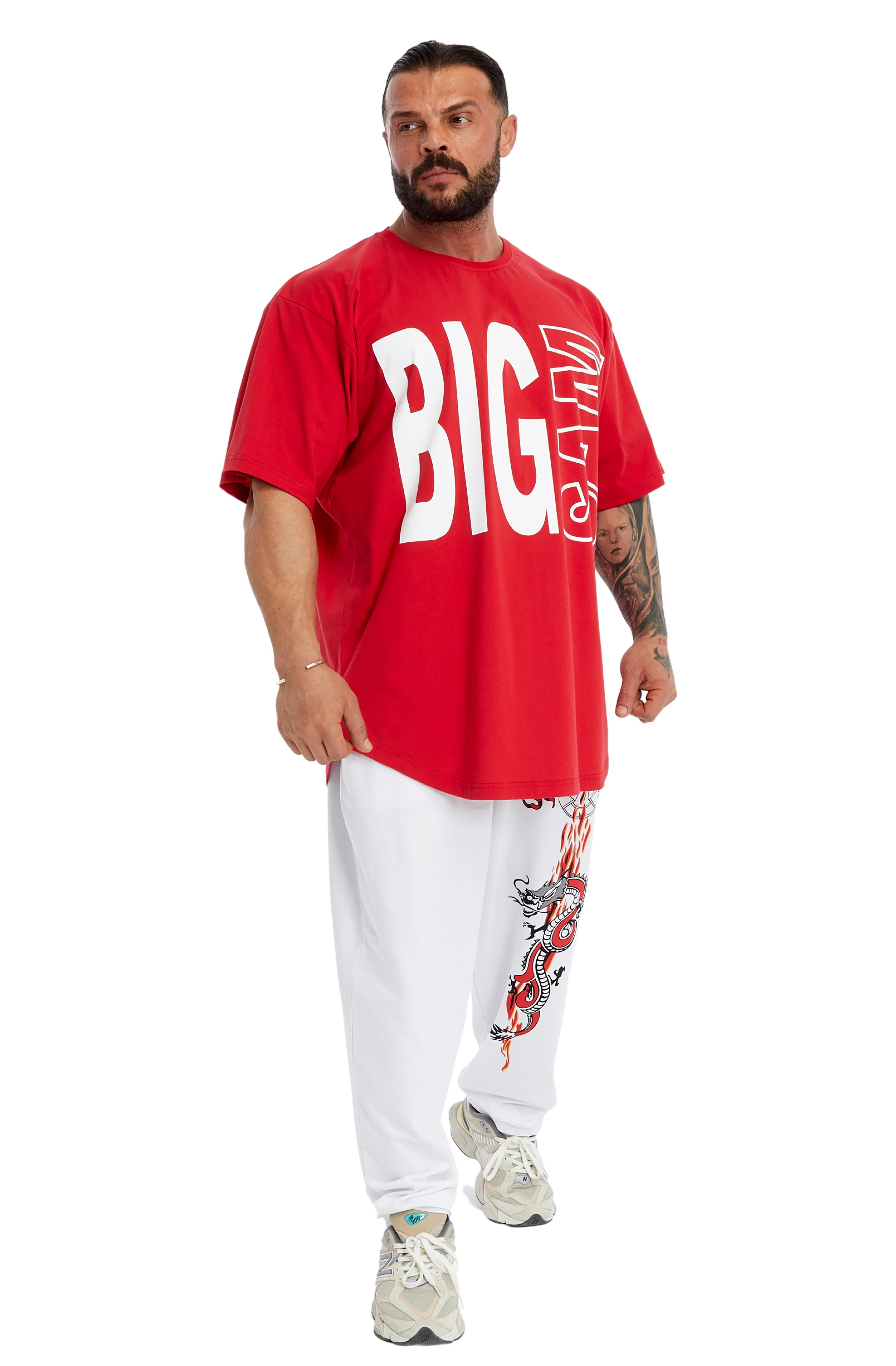Oversize Pamuk T-shirt Gym Rag Top Big Sam 3382