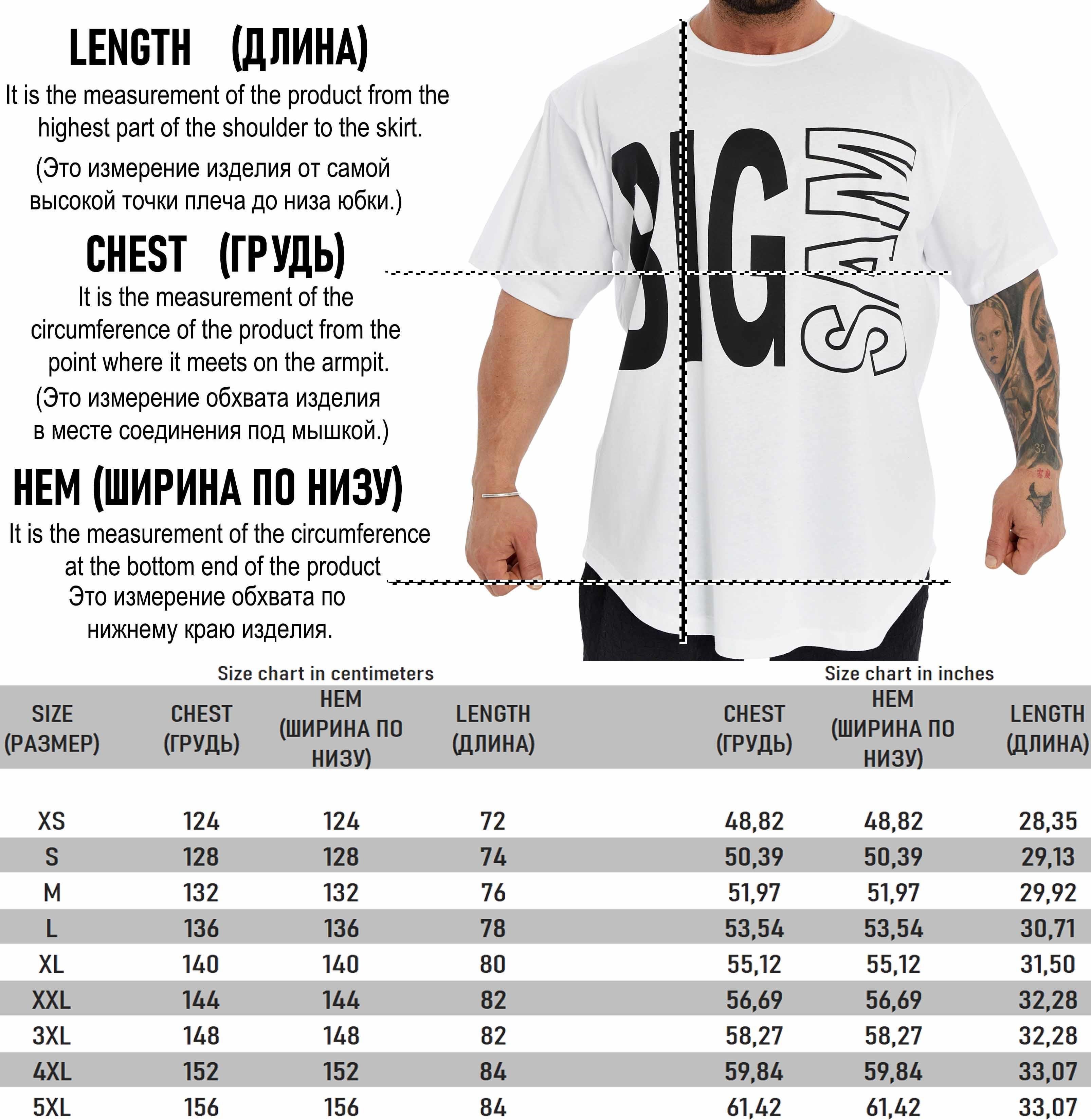 Oversize Pamuk T-shirt Gym Rag Top Big Sam 3382