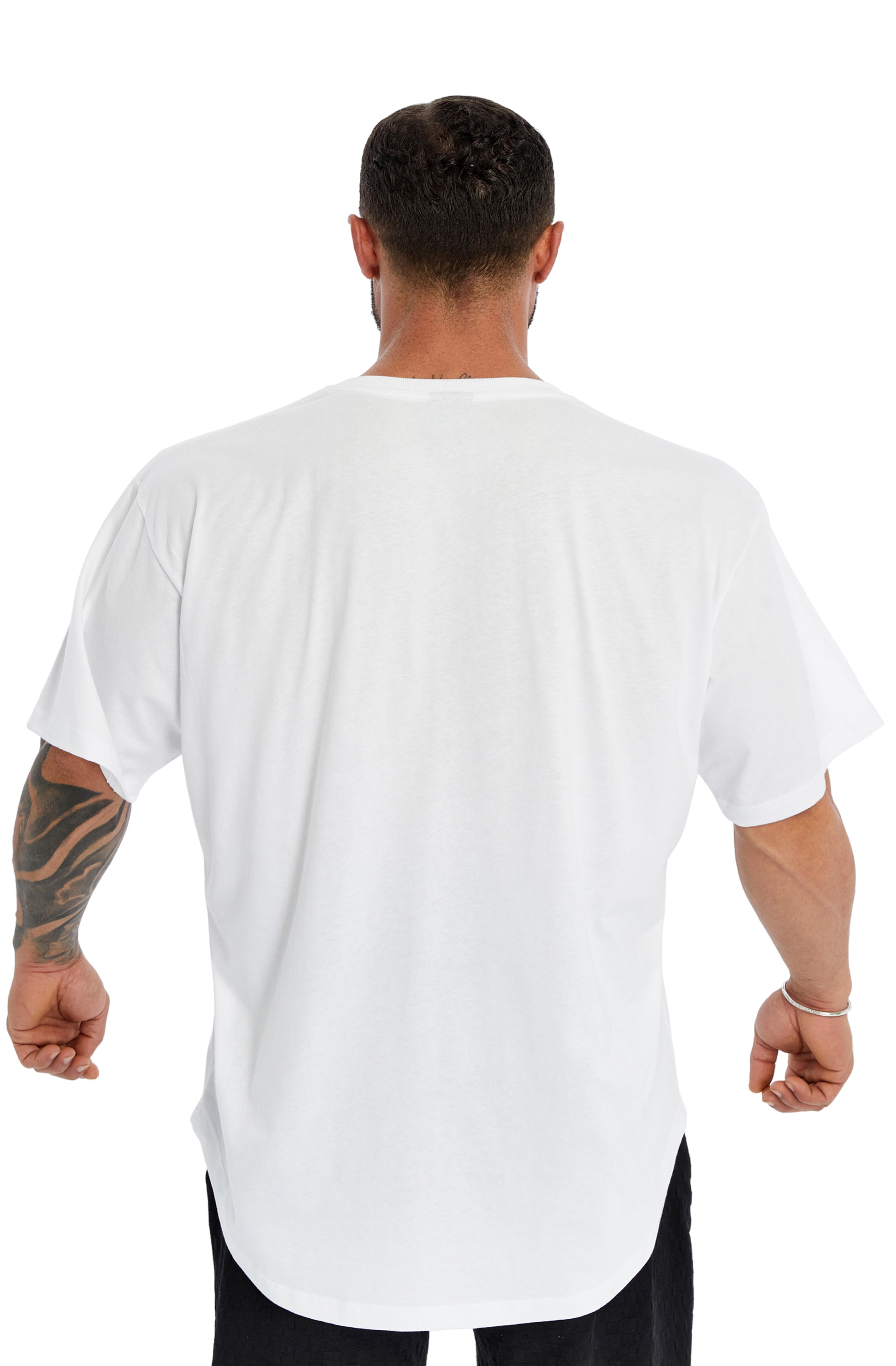Oversize Pamuk T-shirt Gym Rag Top Big Sam 3382