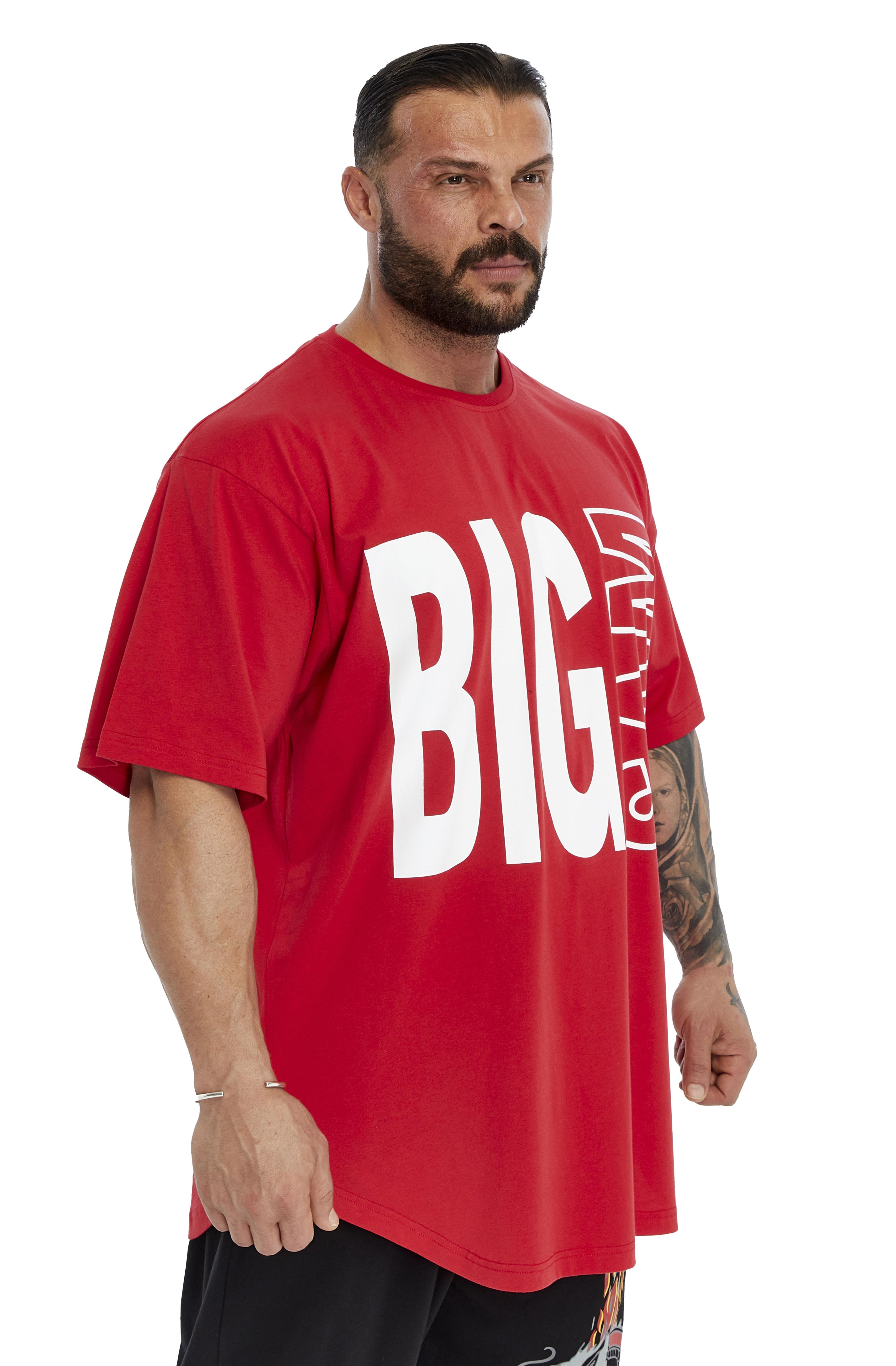 Oversize Pamuk T-shirt Gym Rag Top Big Sam 3382