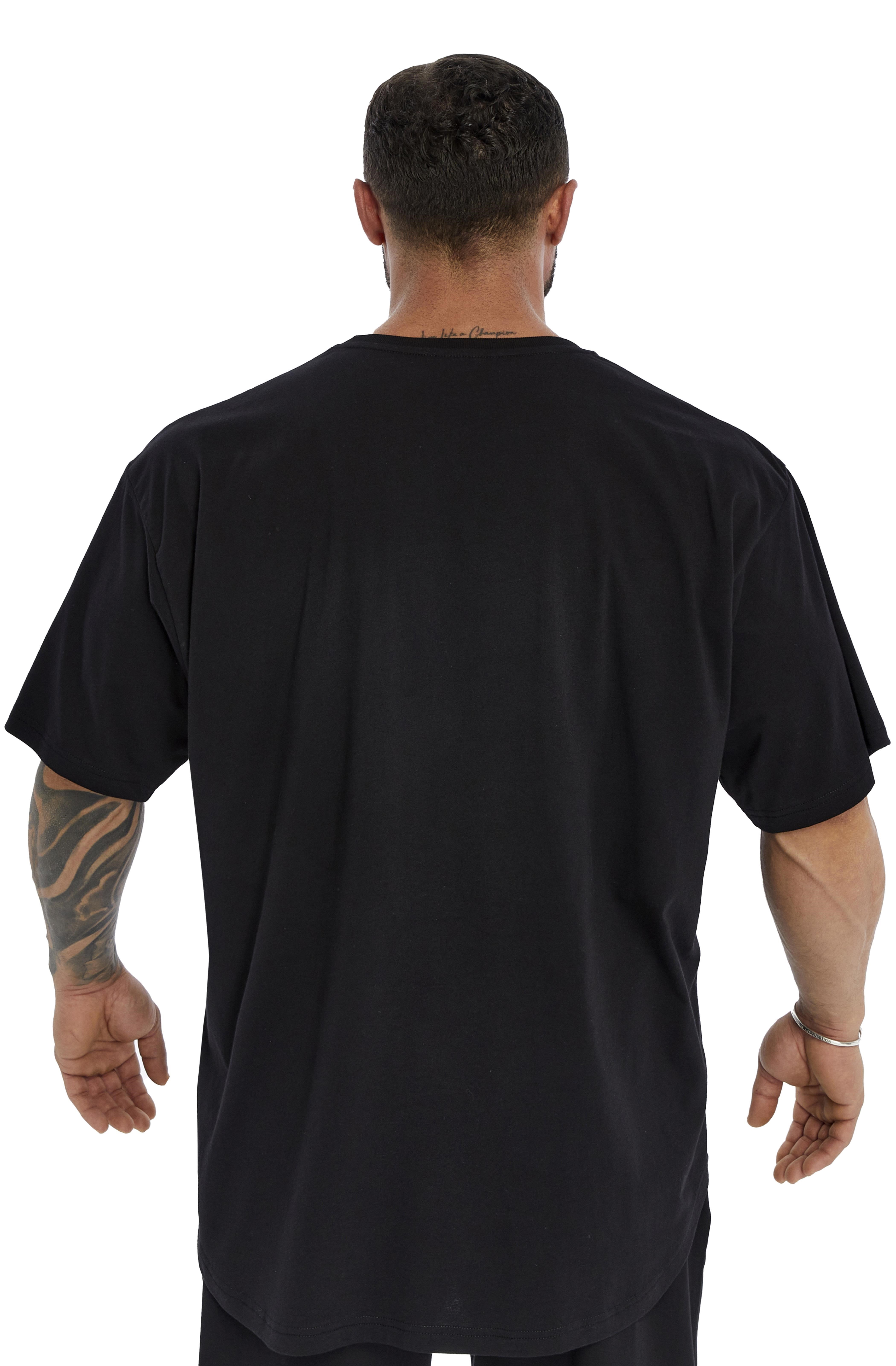 Oversize Pamuk T-shirt Gym Rag Top Big Sam 3382