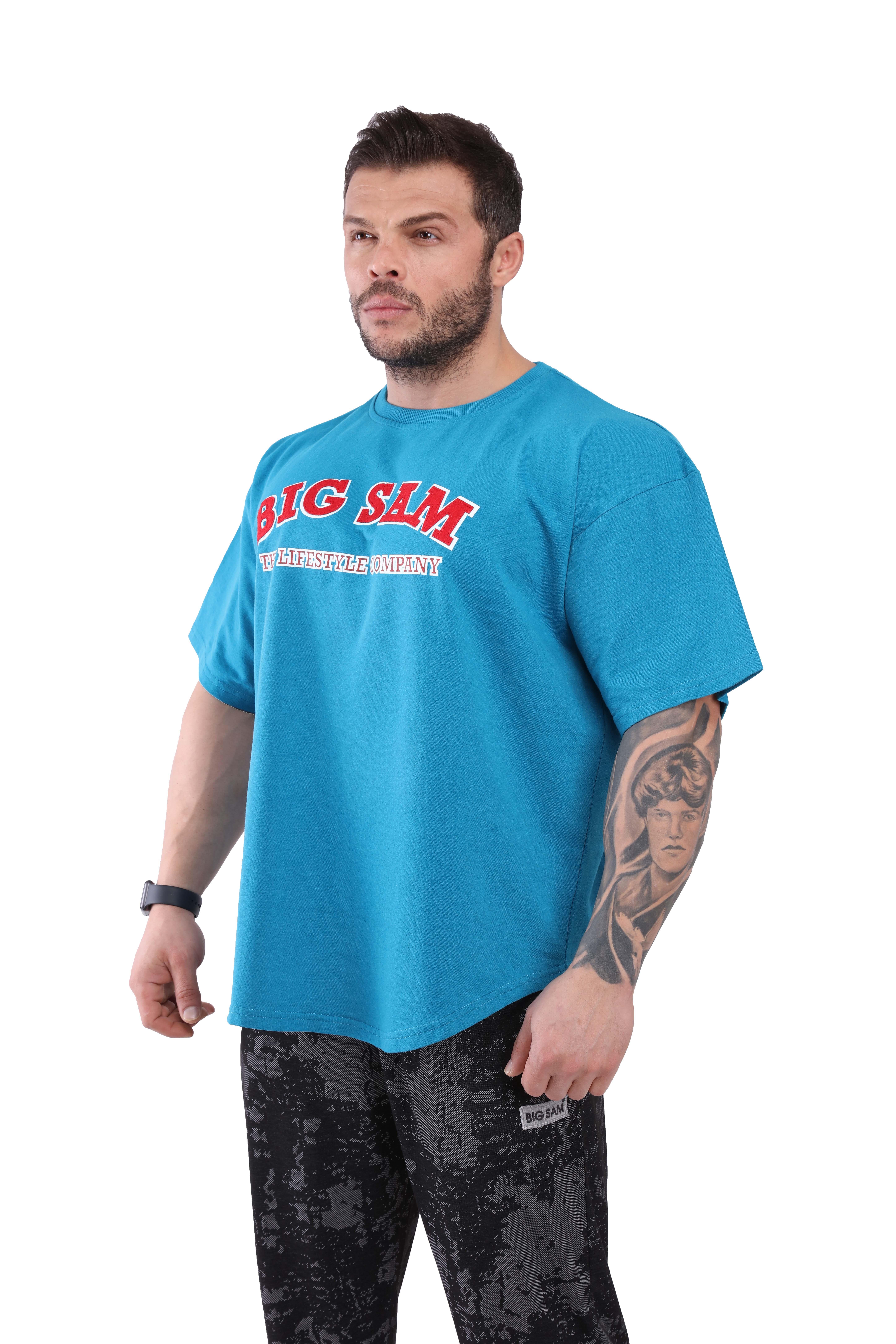 Oversize Pamuklu Rahat Kesim T-shirt Big Sam 3108