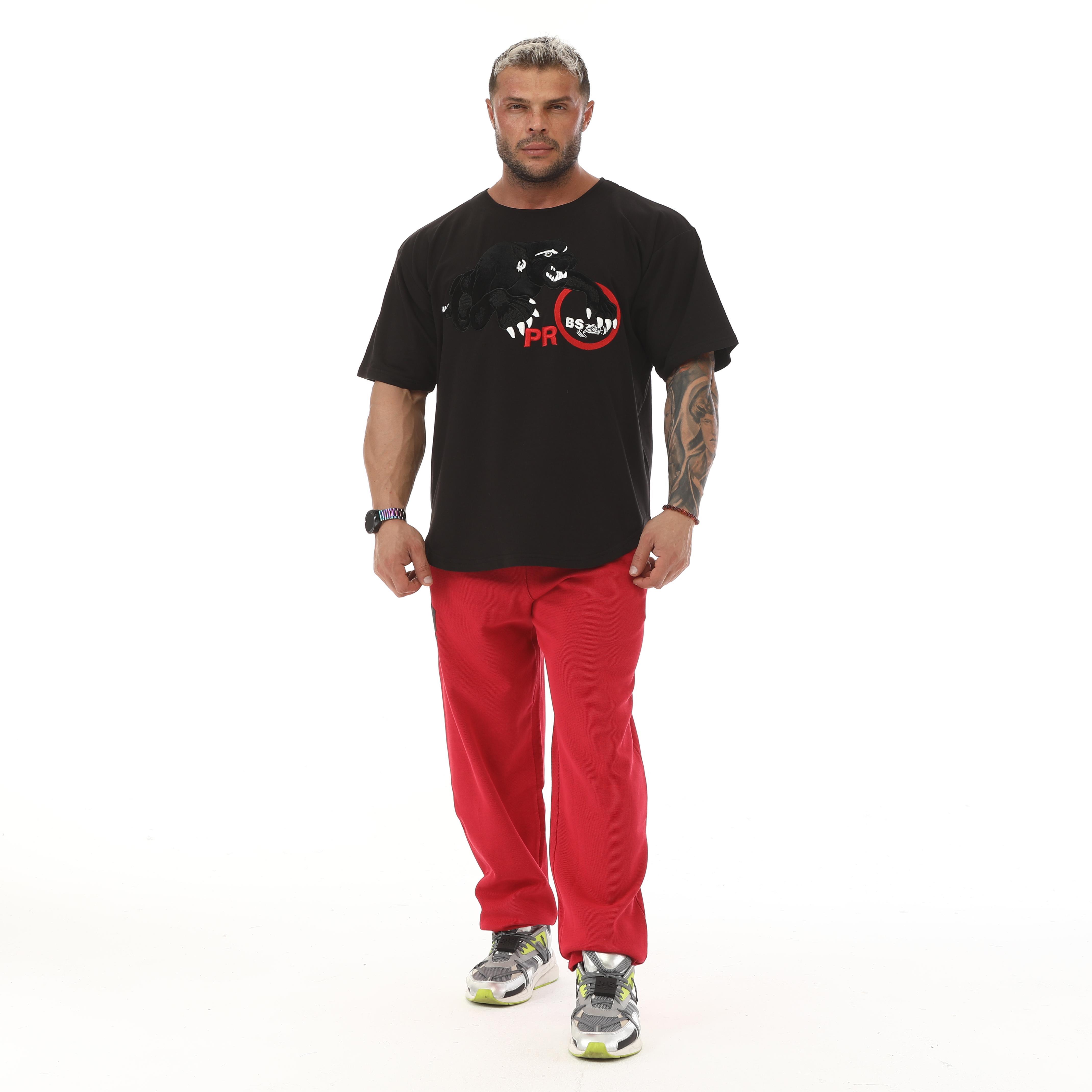 Oversize Pamuklu Spor T-shirt Big Sam 3232