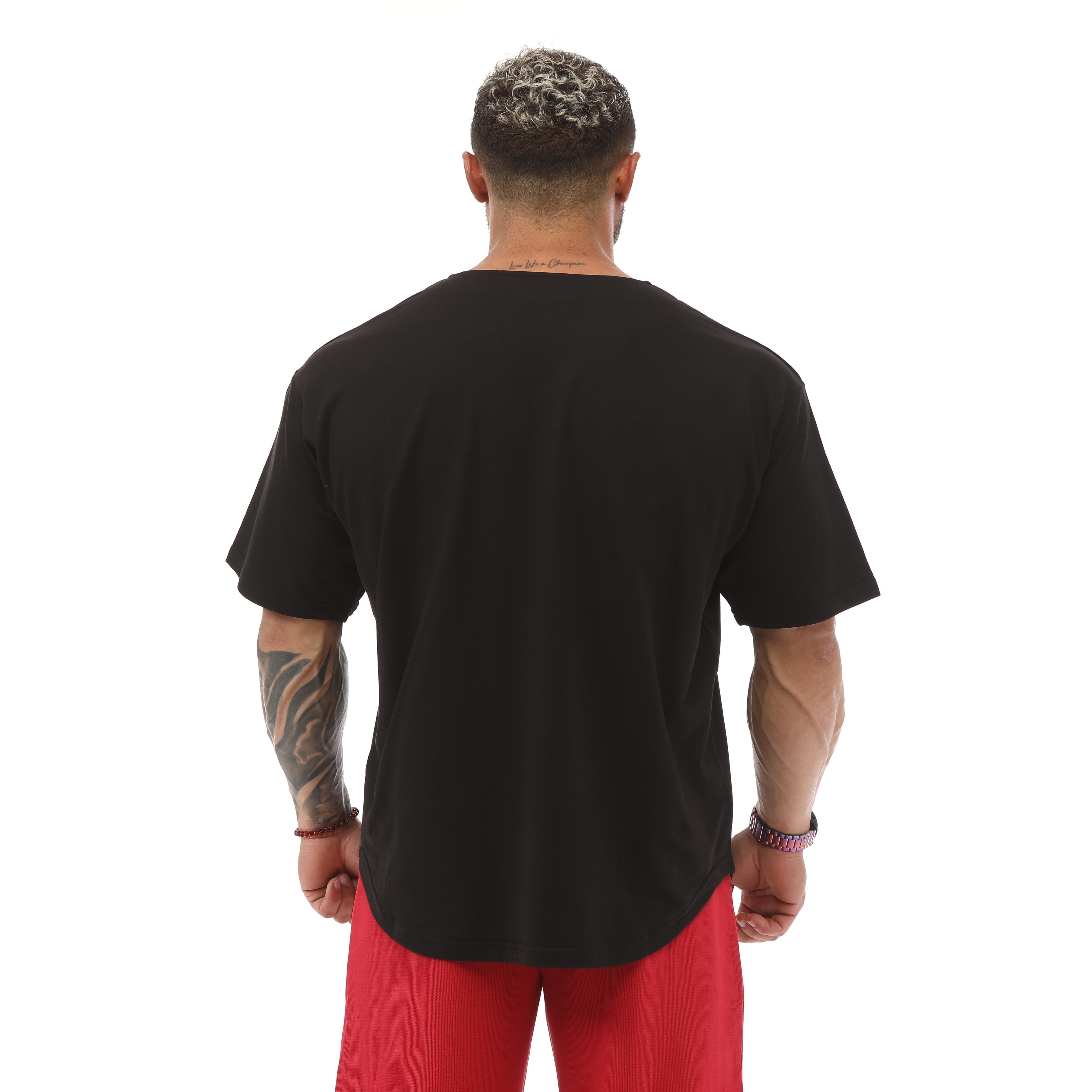 Oversize Pamuklu Spor T-shirt Big Sam 3232