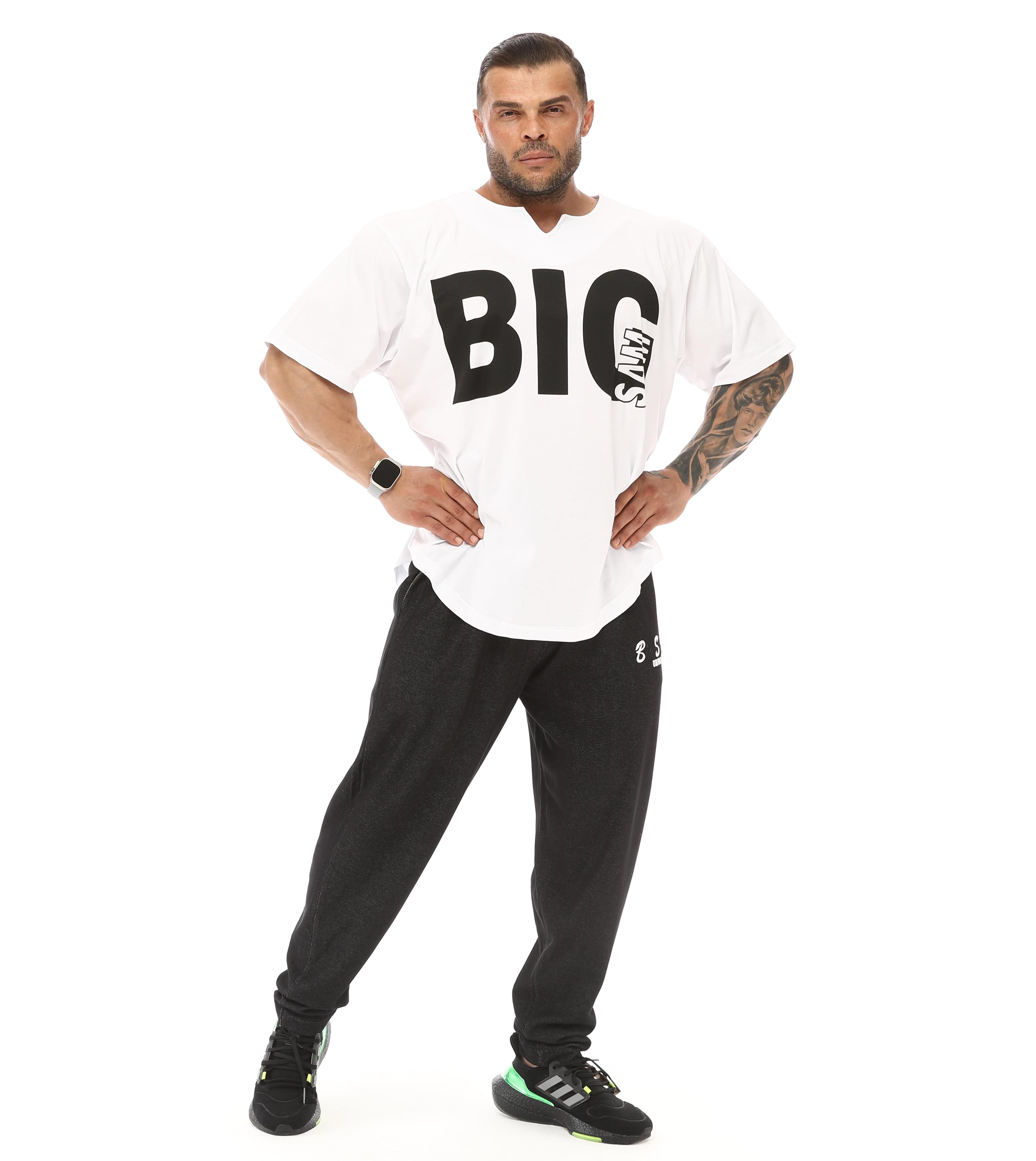 Oversize Rag Top Antrenman Tişörtü Big Sam 3341