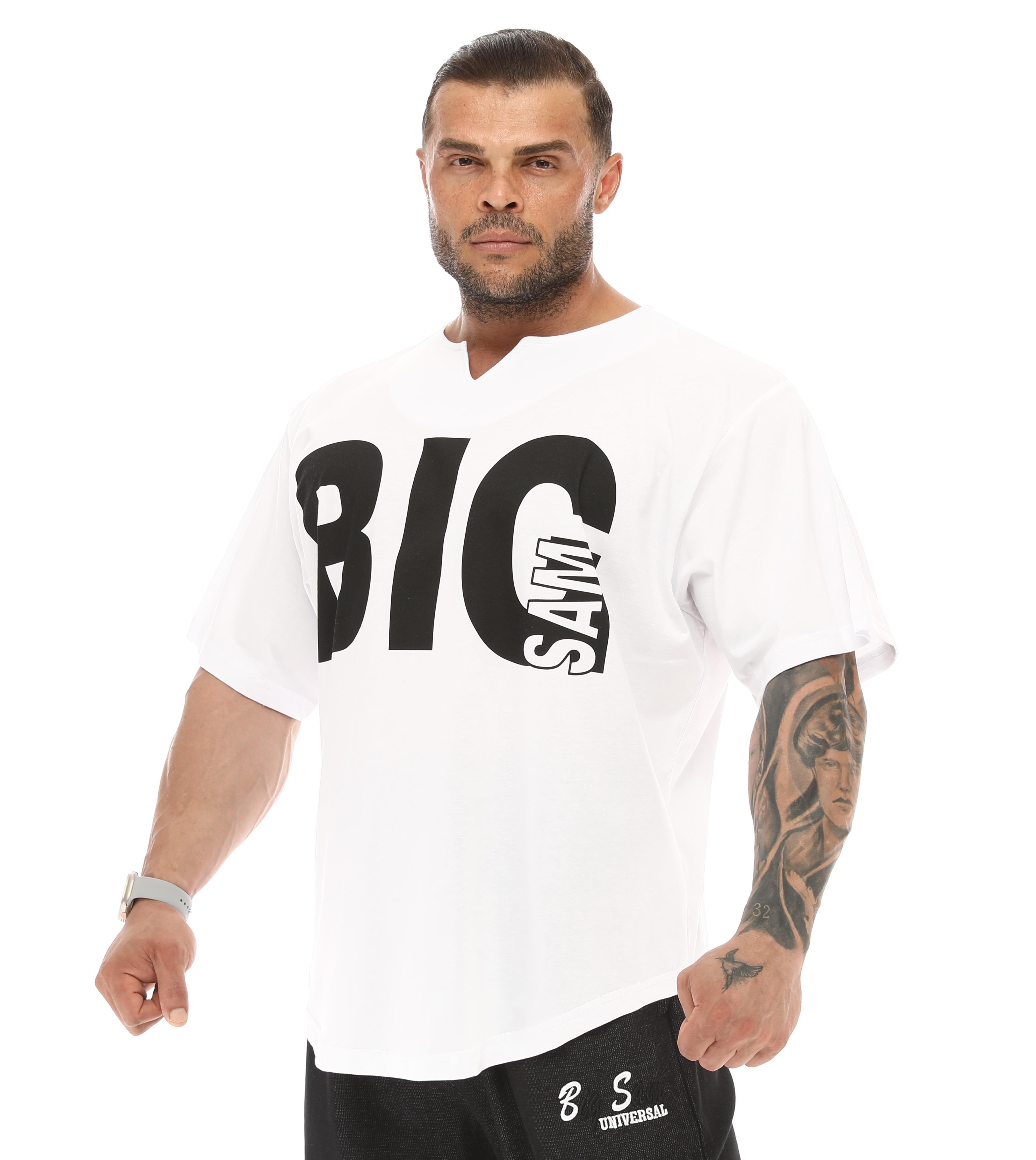 Oversize Rag Top Antrenman Tişörtü Big Sam 3341