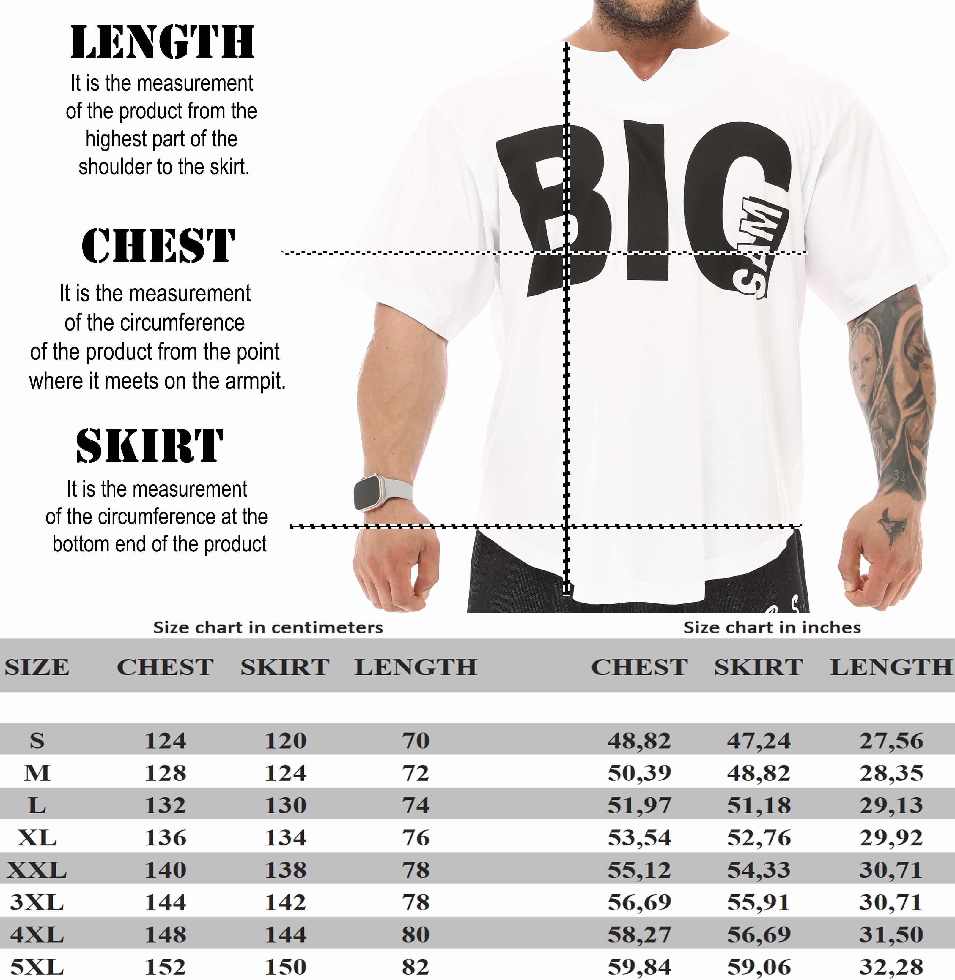 Oversize Rag Top Antrenman Tişörtü Big Sam 3341