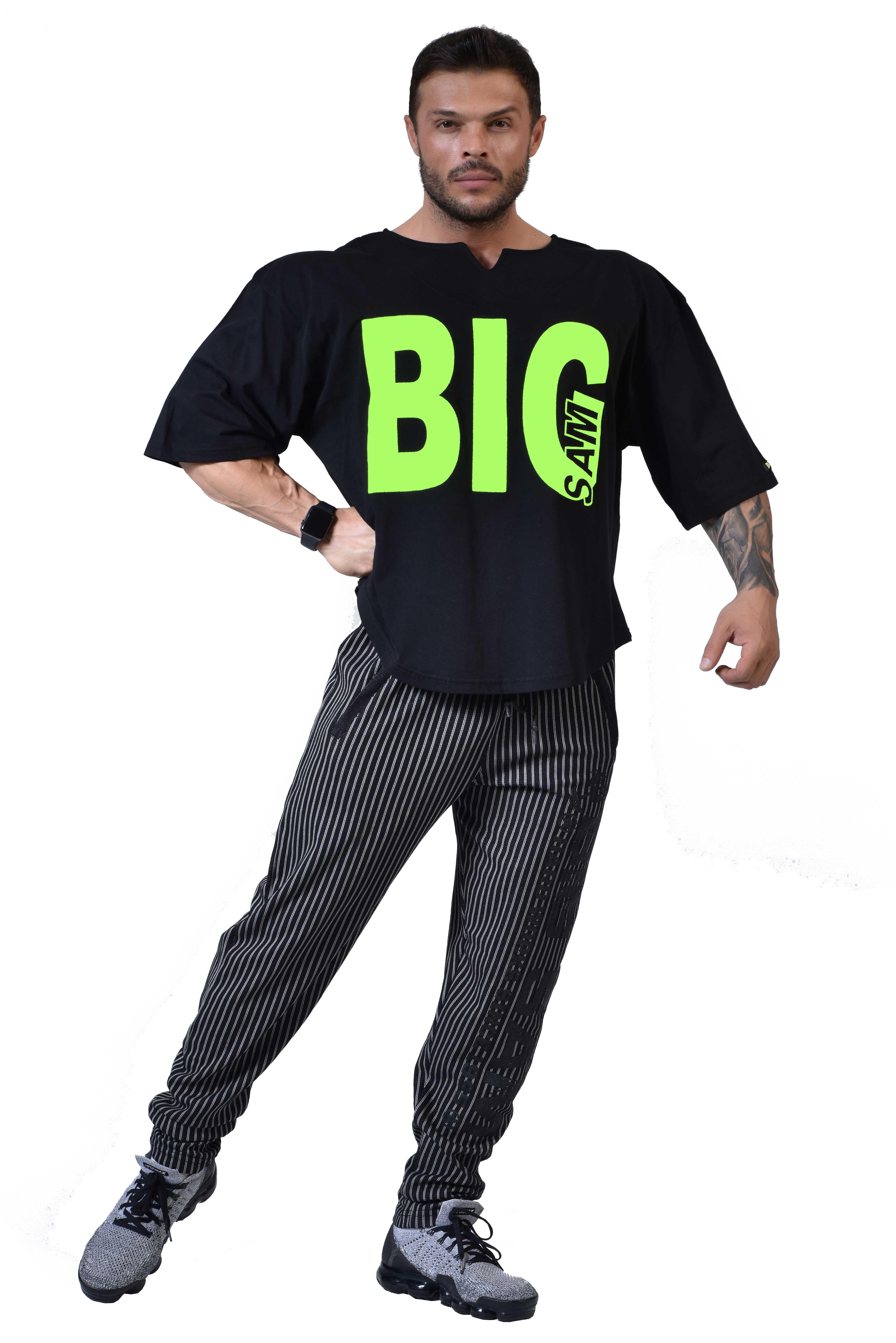 Oversize Rag Top Vücut Geliştirme T-shirt Big Sam 3191