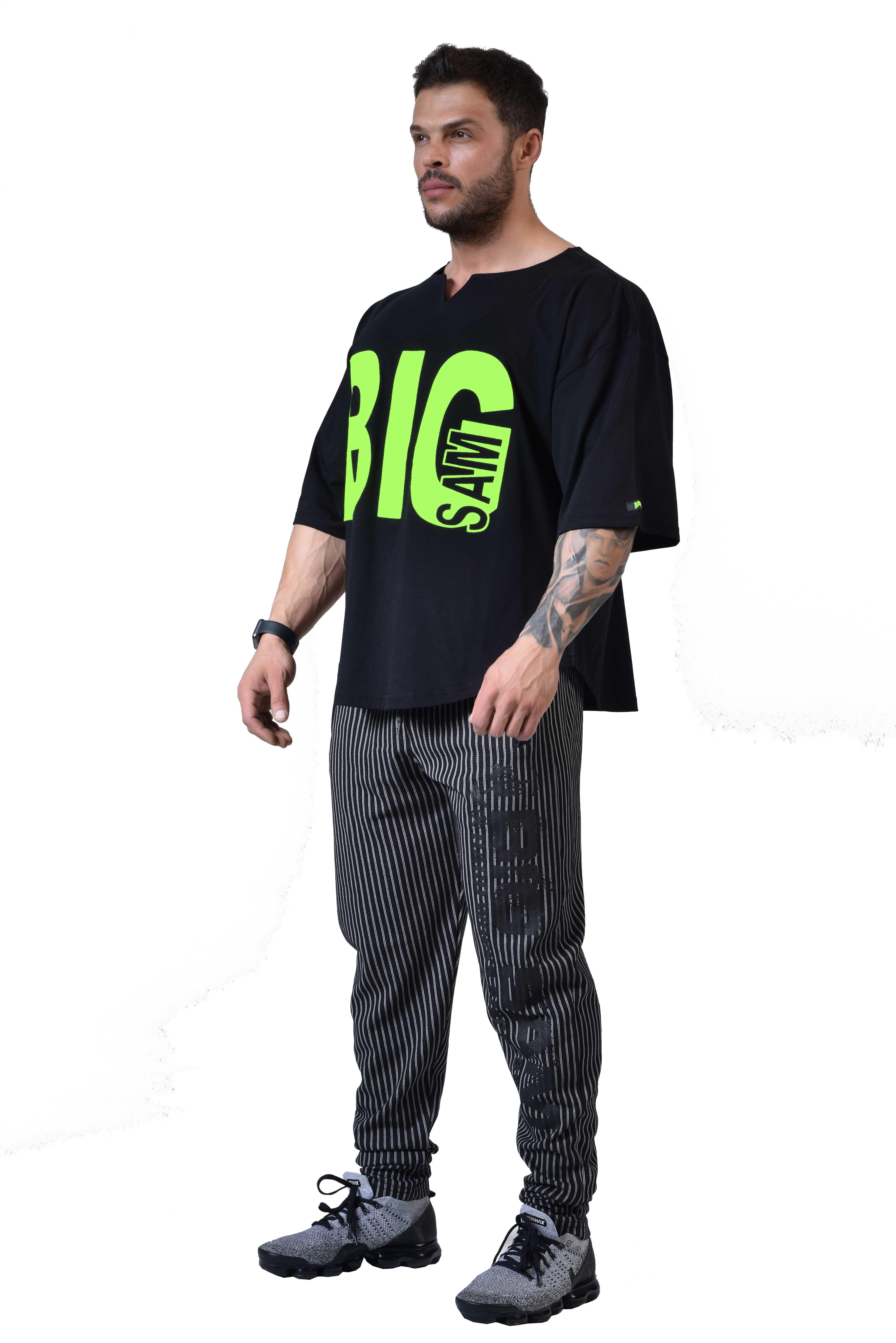 Oversize Rag Top Vücut Geliştirme T-shirt Big Sam 3191