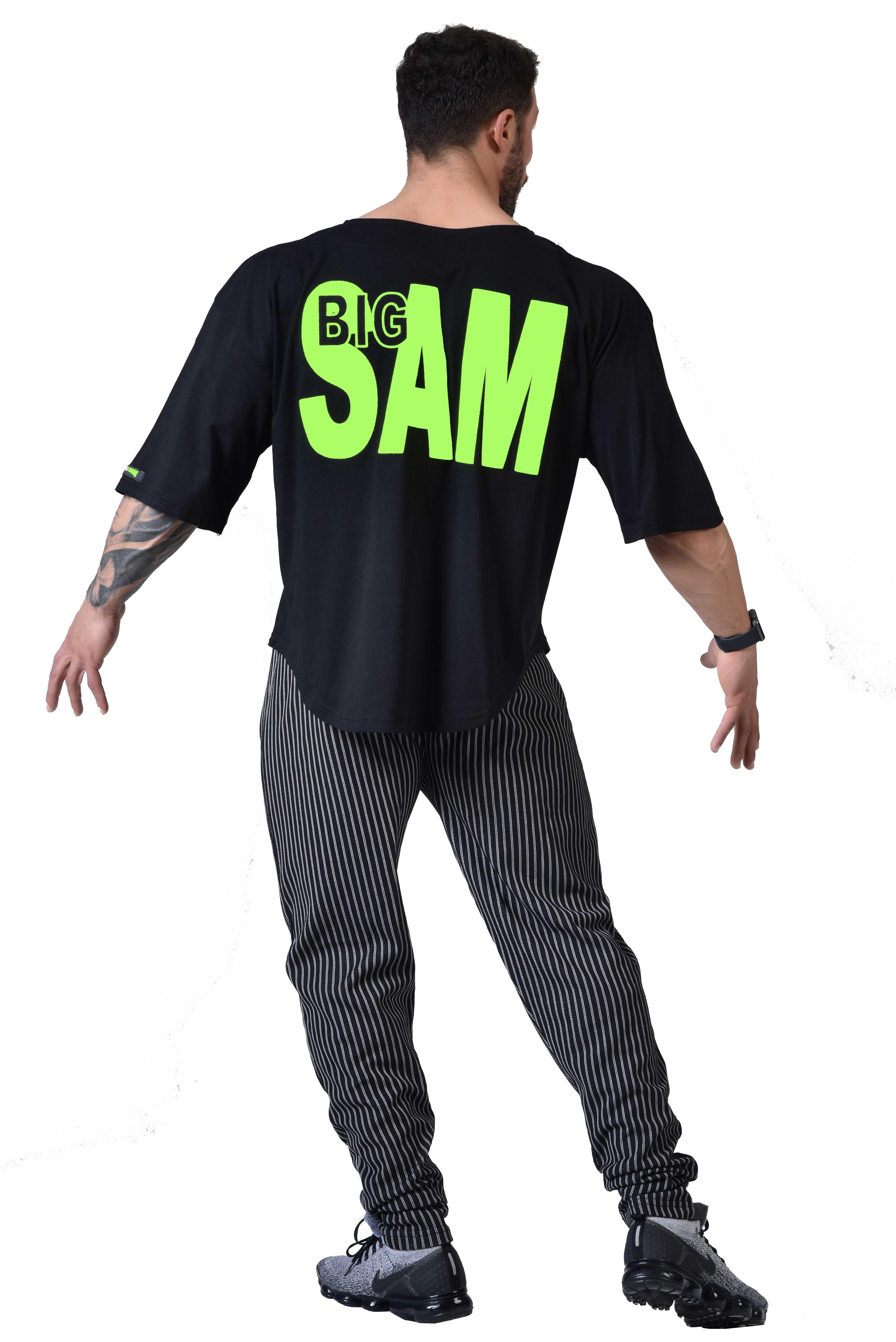 Oversize Rag Top Vücut Geliştirme T-shirt Big Sam 3191