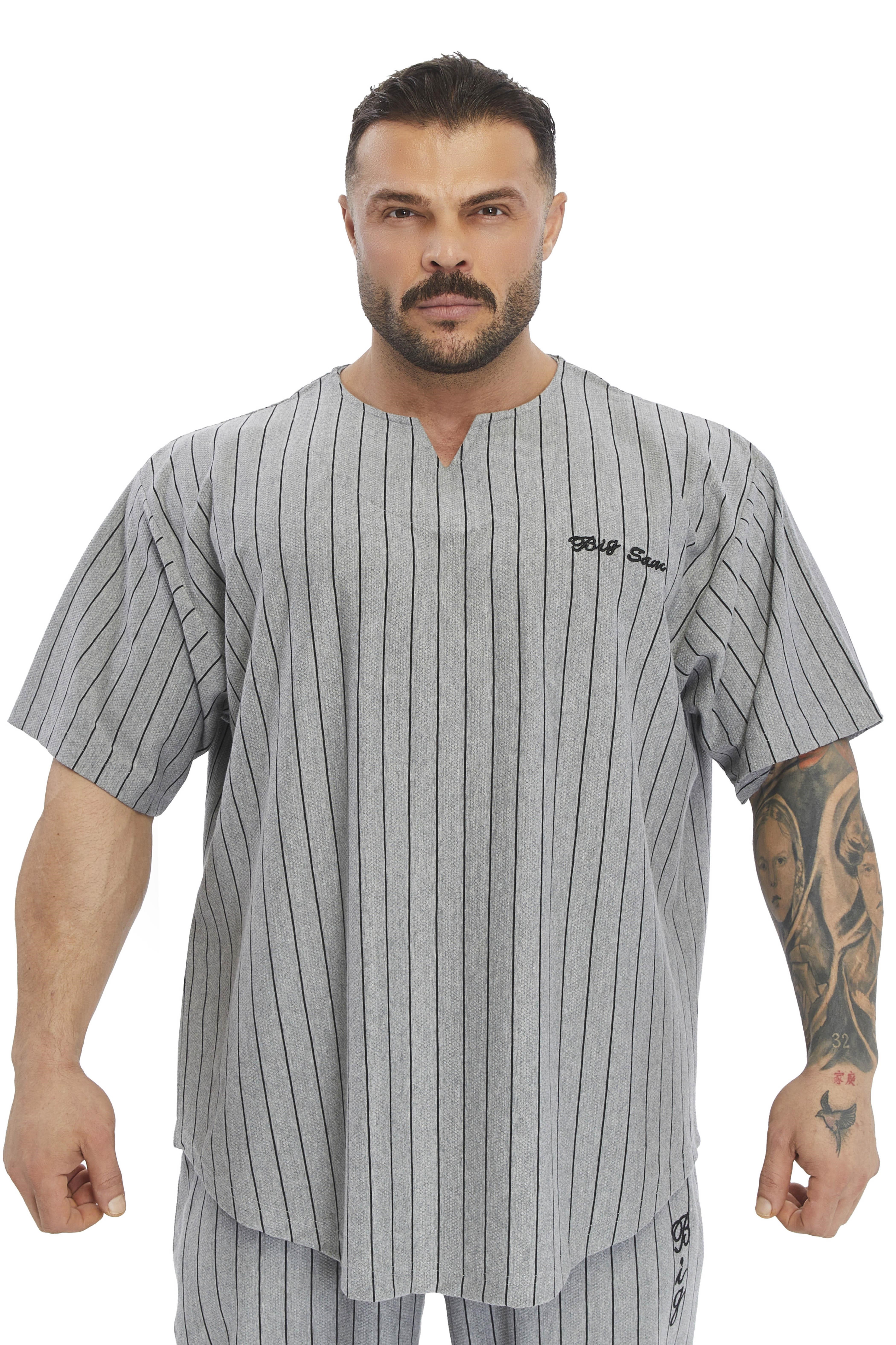 Oversize Spor T-shirt Pamuk Rag Top Big Sam 3374