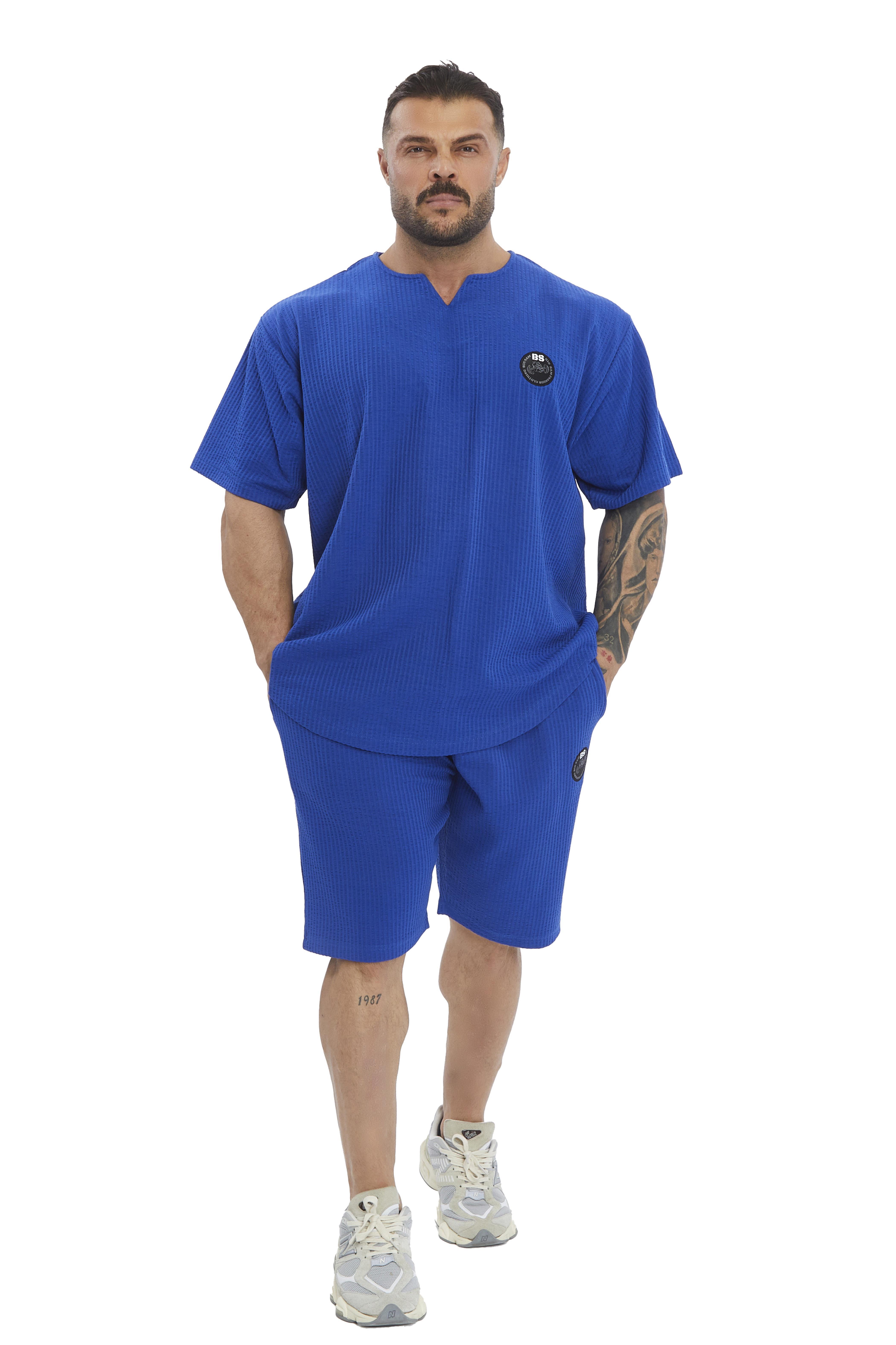 Oversize T-shirt Pamuklu, Armalı Rag Top Big Sam 3377