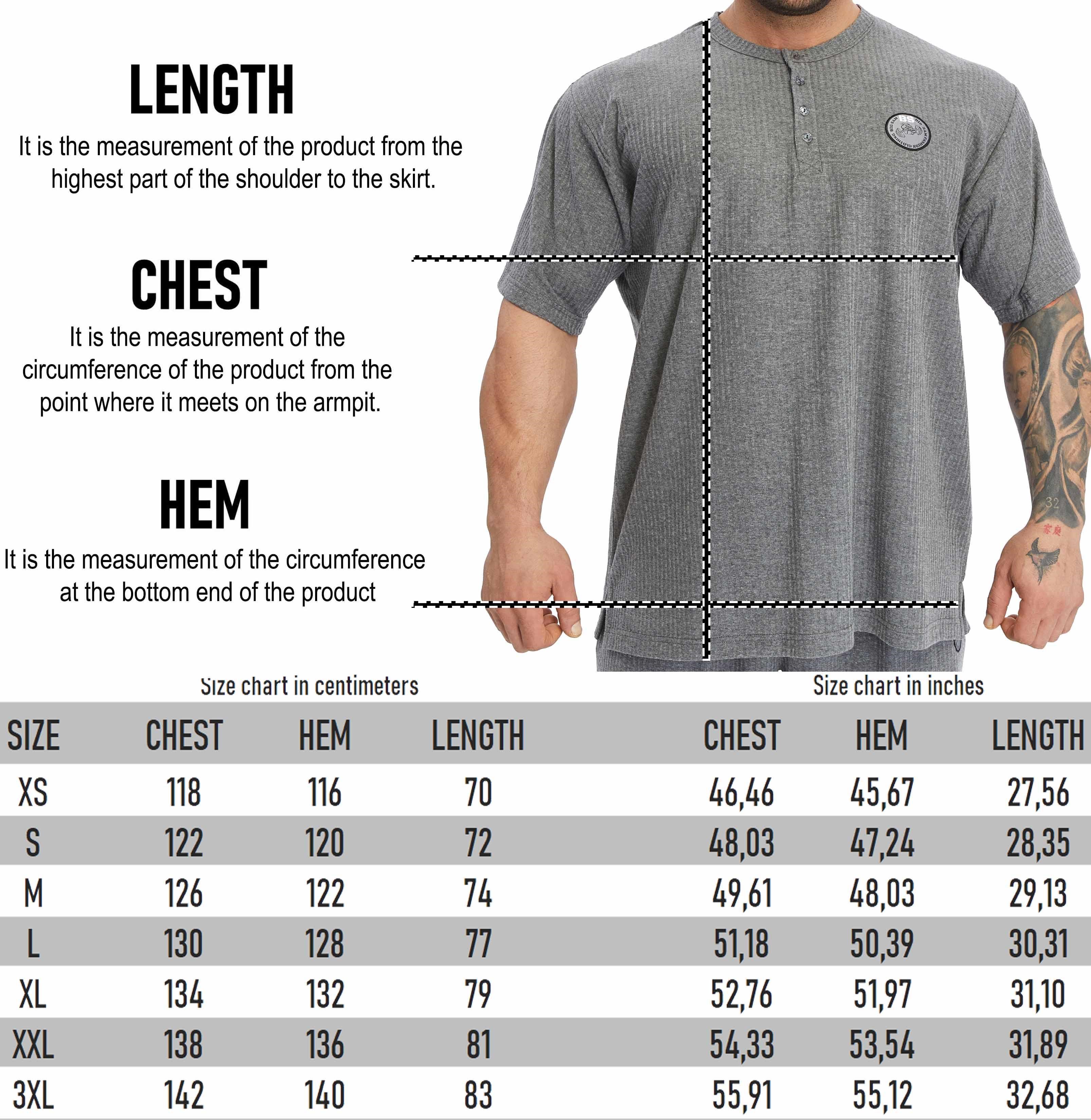 Oversize Yakası Düğmeli, Pamuklu T-shirt Big Sam 3375