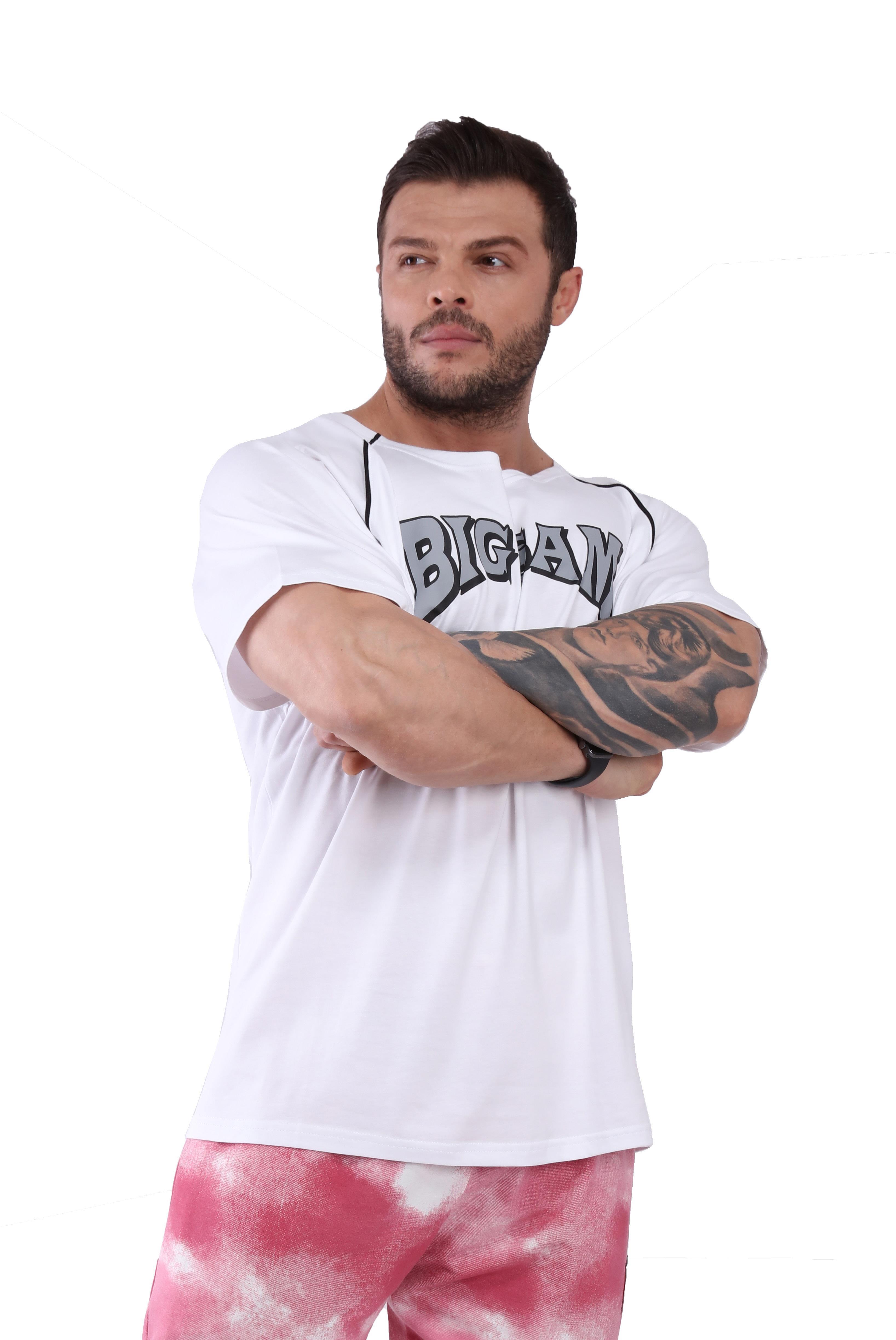 Rahat Kesim Antrenman ve Günlük Tişört Big Sam 3031