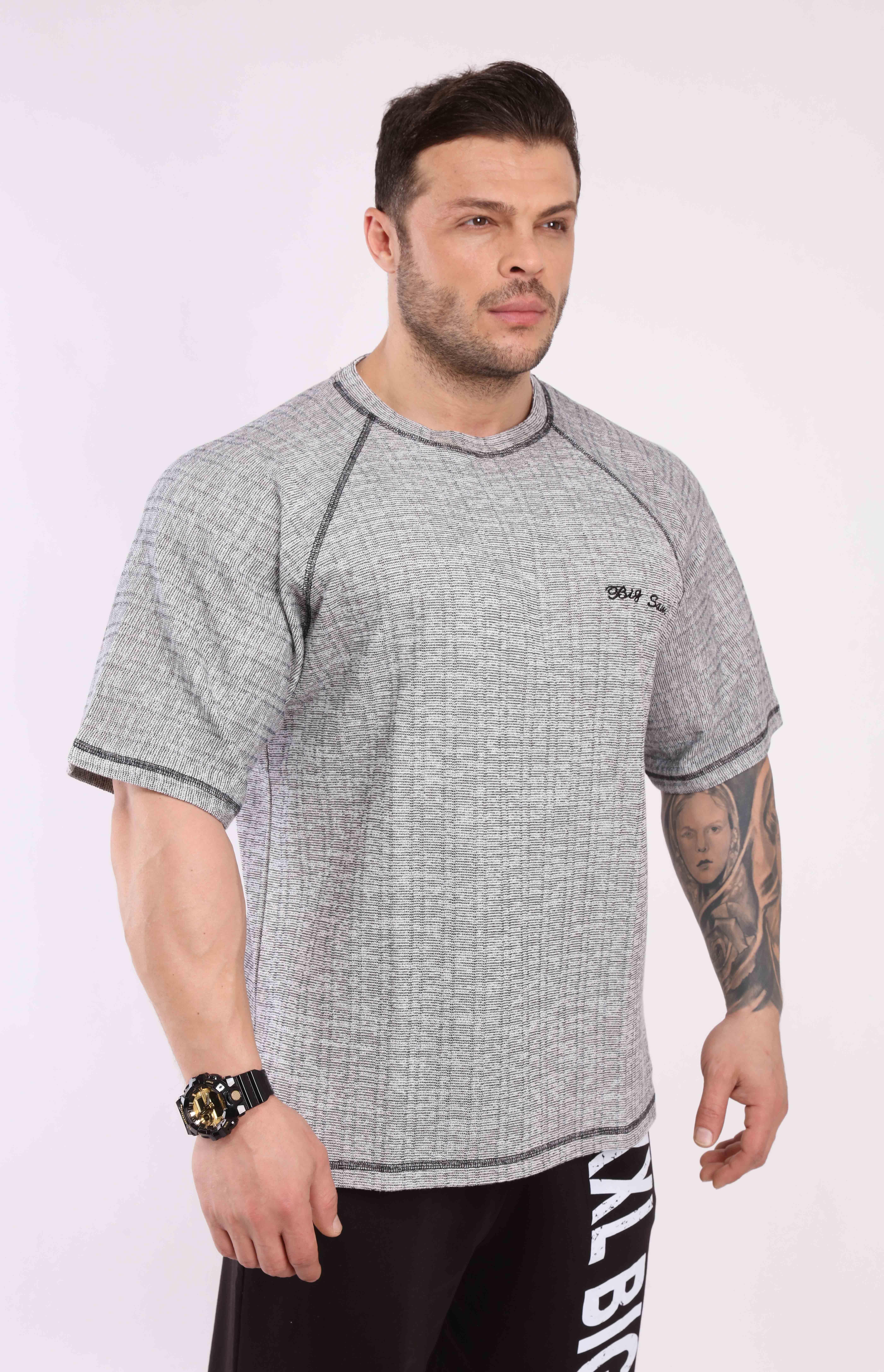 Reglan Kol Pamuklu T-shirt Big Sam 3077