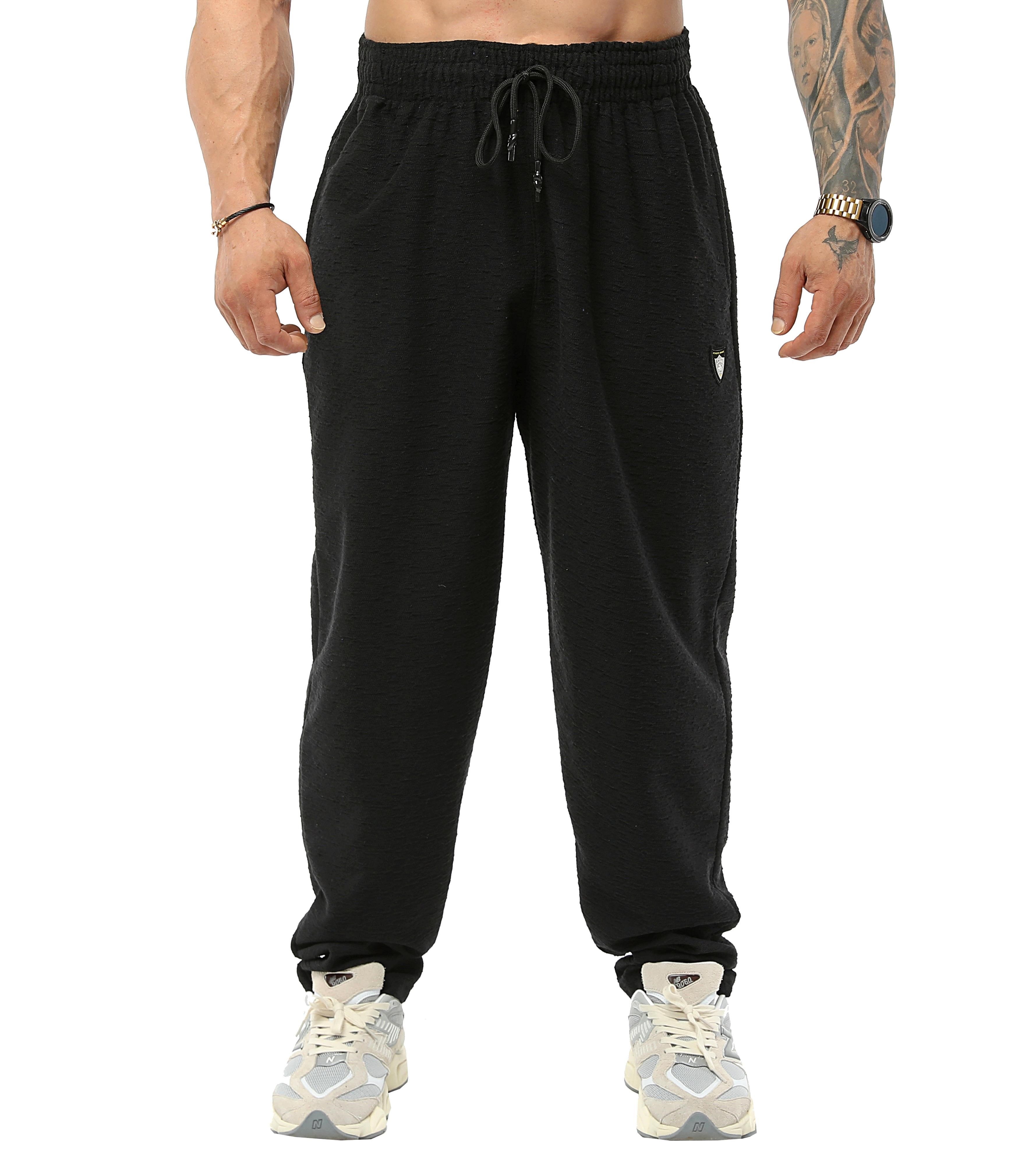 Şalvar Kesim Dokulu Eşofman Altı %100 Pamuk Loose Fit Pantolon Big Sam PNT1382